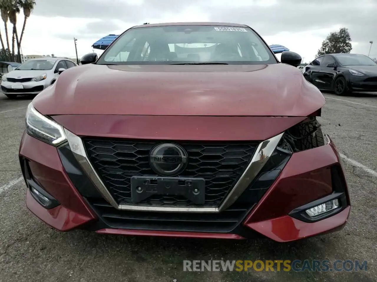 5 fotografías del automóvil dañado 3N1AB8DV5LY302271 NISSAN SENTRA 2020