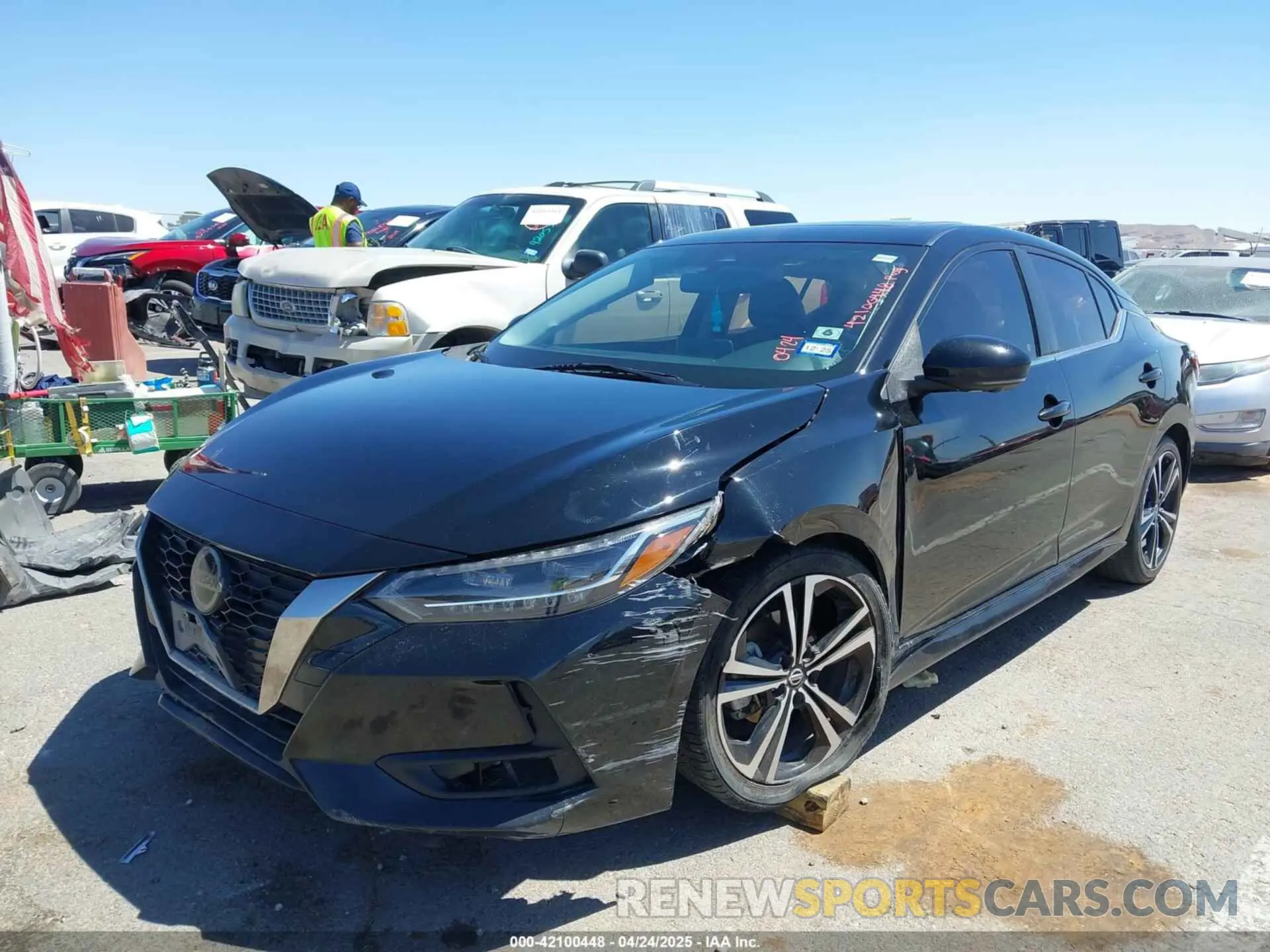 6 fotografías del automóvil dañado 3N1AB8DV5LY302495 NISSAN SENTRA 2020