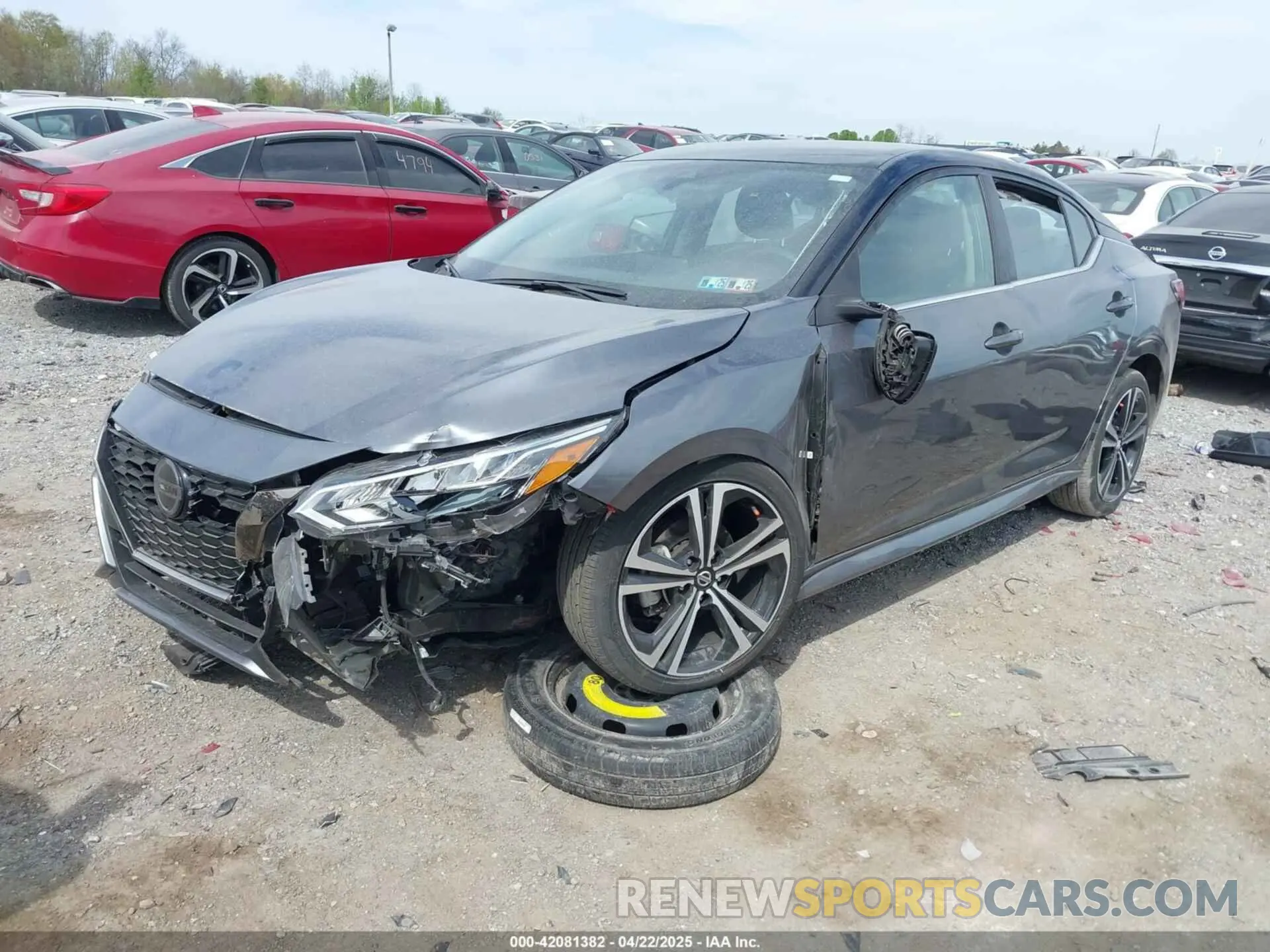 2 fotografías del automóvil dañado 3N1AB8DV6LY259396 NISSAN SENTRA 2020