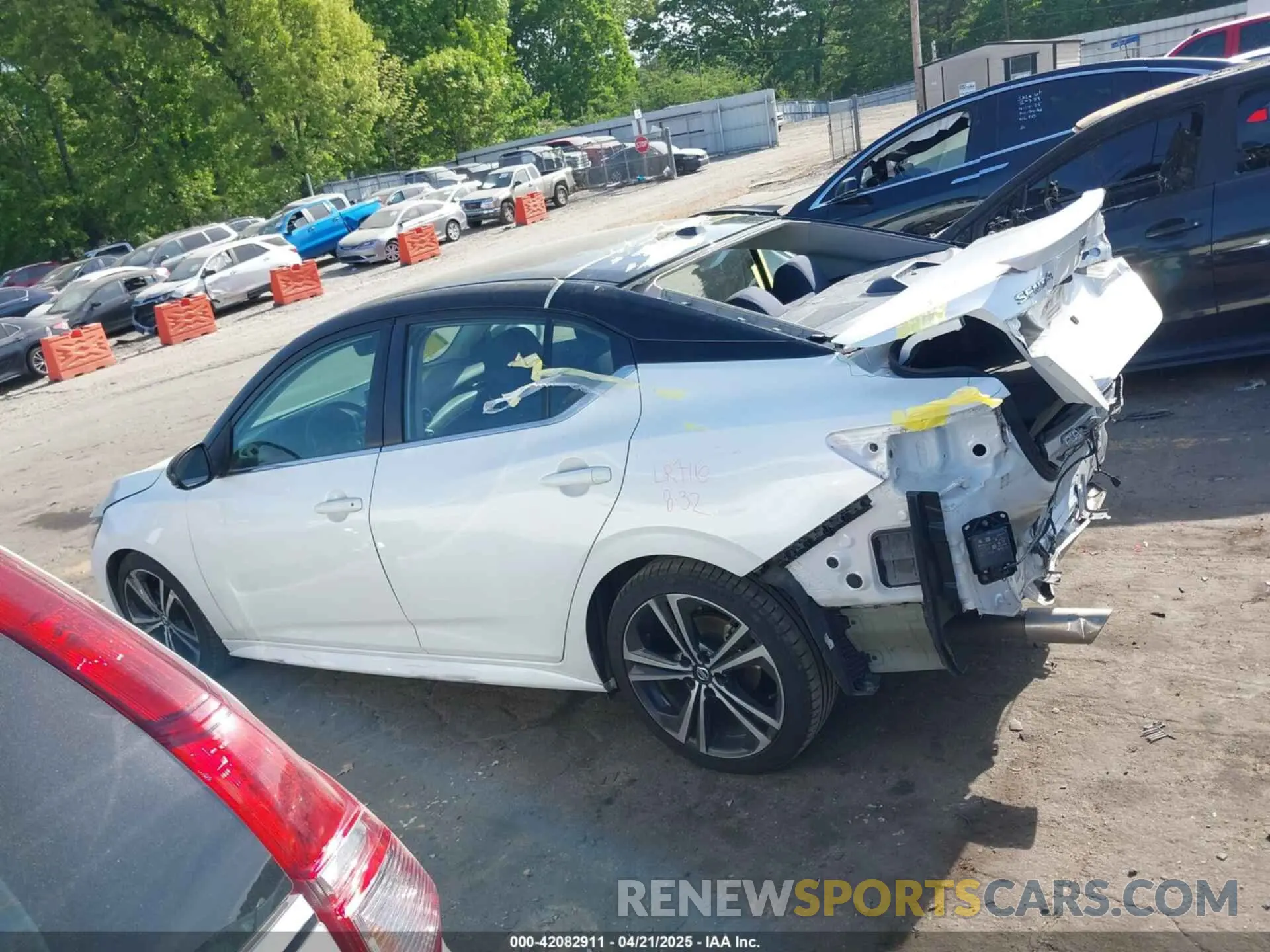 14 fotografías del automóvil dañado 3N1AB8DV6LY290485 NISSAN SENTRA 2020