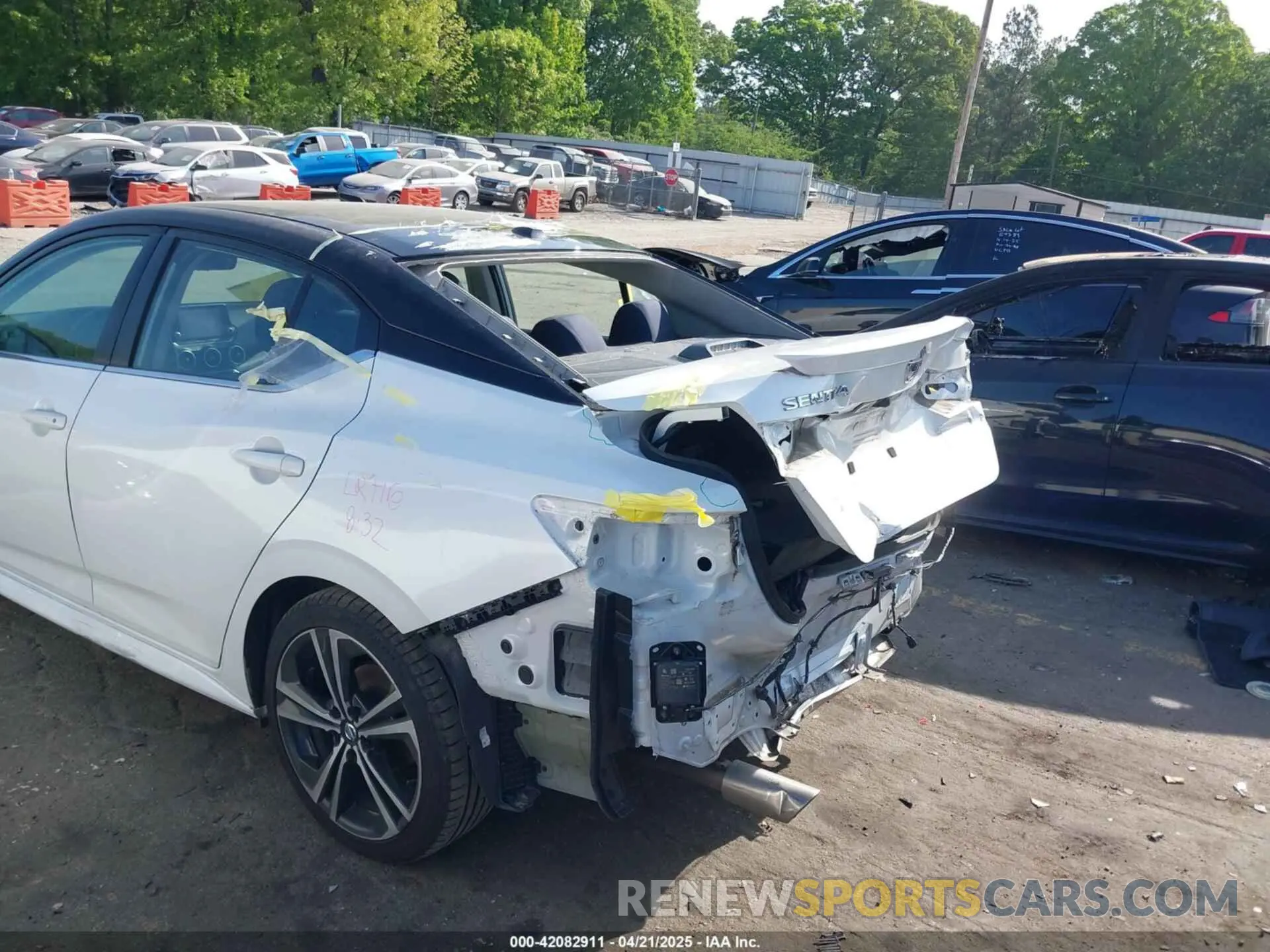 6 fotografías del automóvil dañado 3N1AB8DV6LY290485 NISSAN SENTRA 2020