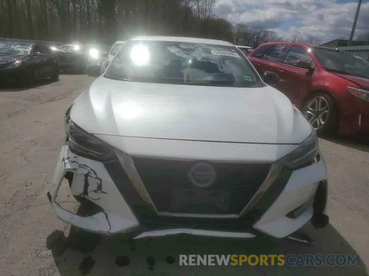 5 fotografías del automóvil dañado 3N1AB8DV7LY294819 NISSAN SENTRA 2020