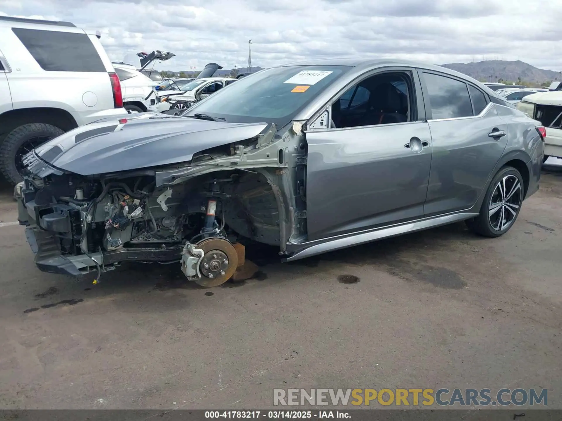 2 fotografías del automóvil dañado 3N1AB8DV9LY221547 NISSAN SENTRA 2020