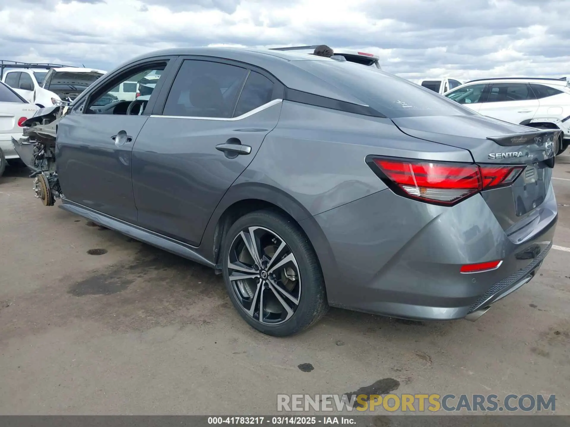 3 fotografías del automóvil dañado 3N1AB8DV9LY221547 NISSAN SENTRA 2020
