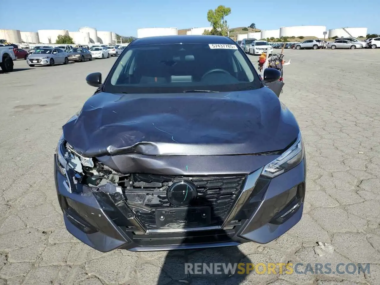 5 fotografías del automóvil dañado 3N1AB8DV9LY255584 NISSAN SENTRA 2020