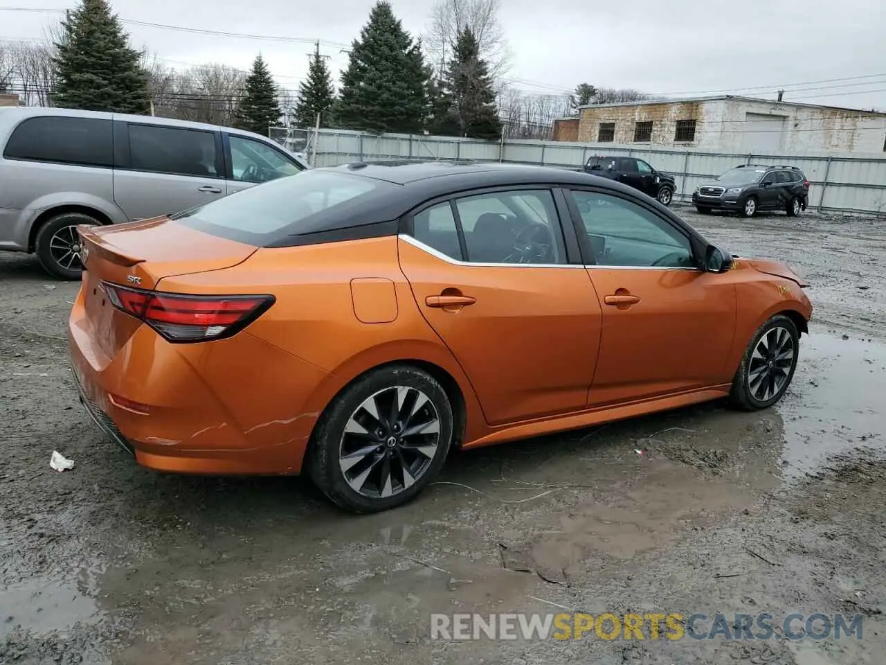 3 fotografías del automóvil dañado 3N1AB8DVXLY210816 NISSAN SENTRA 2020