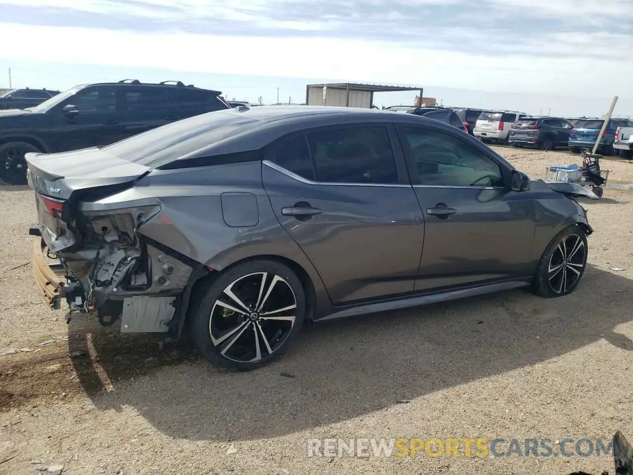 3 fotografías del automóvil dañado 3N1AB8DVXLY281451 NISSAN SENTRA 2020