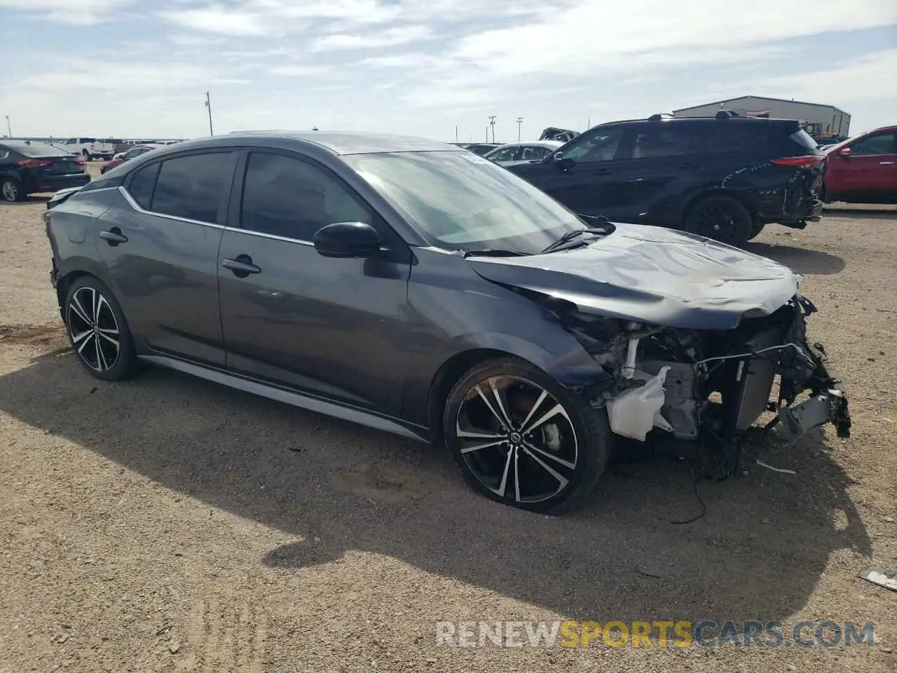 4 fotografías del automóvil dañado 3N1AB8DVXLY281451 NISSAN SENTRA 2020