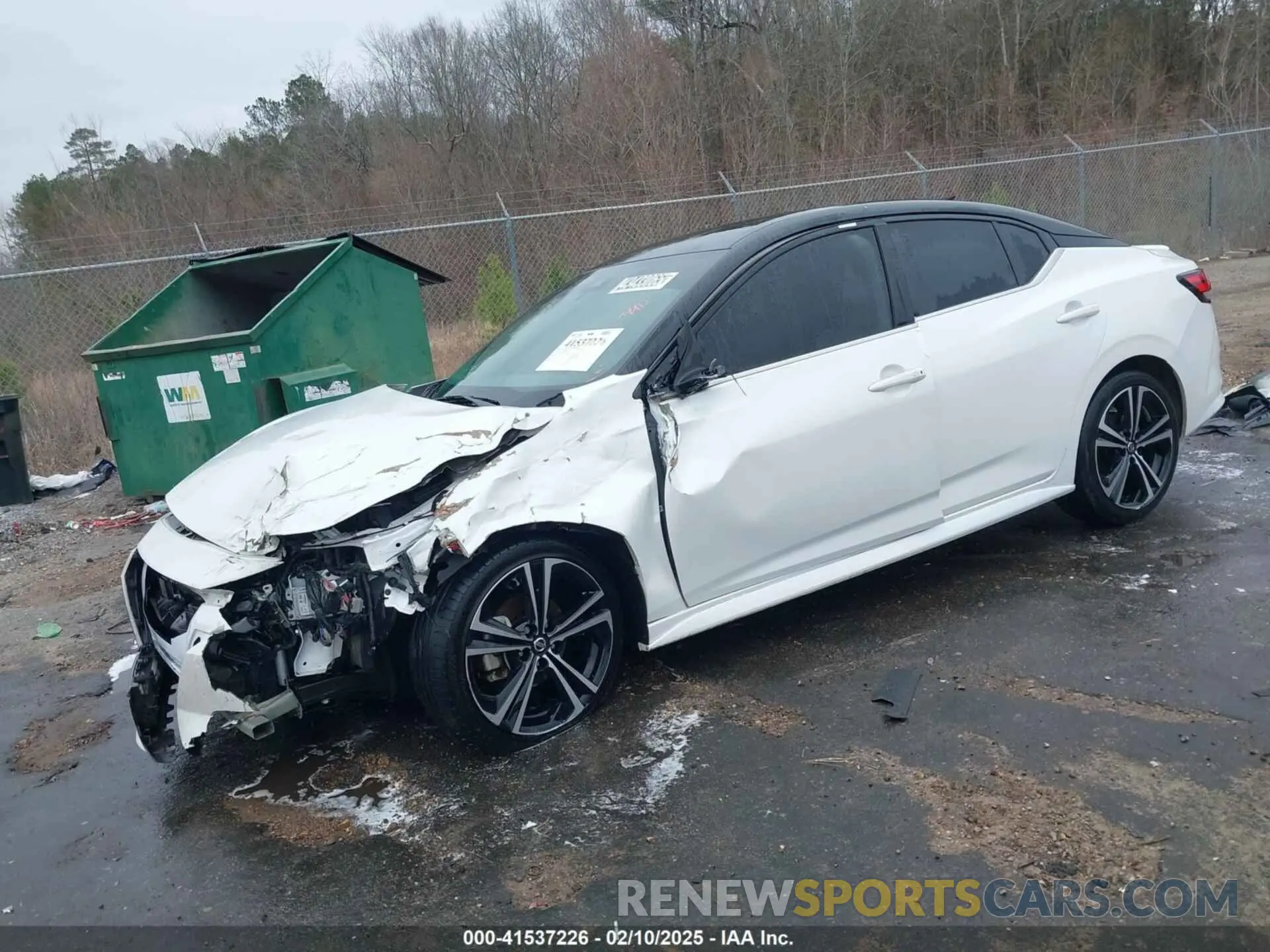 2 fotografías del automóvil dañado 3N1AB8DVXLY286178 NISSAN SENTRA 2020