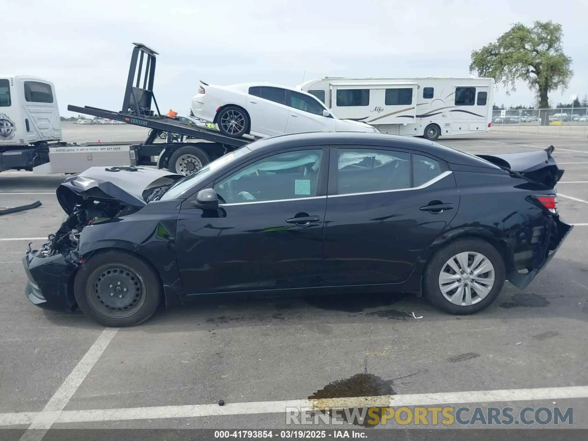 14 fotografías del automóvil dañado 3N1AB8BV2MY277995 NISSAN SENTRA 2021