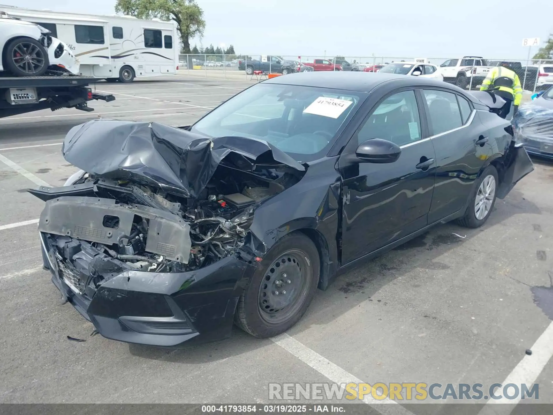 2 fotografías del automóvil dañado 3N1AB8BV2MY277995 NISSAN SENTRA 2021