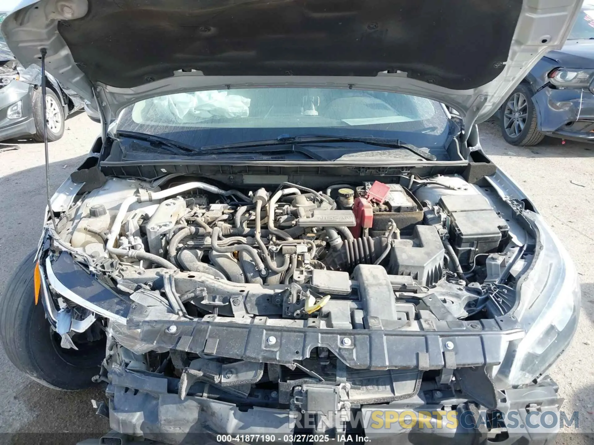 10 fotografías del automóvil dañado 3N1AB8BV3MY227557 NISSAN SENTRA 2021
