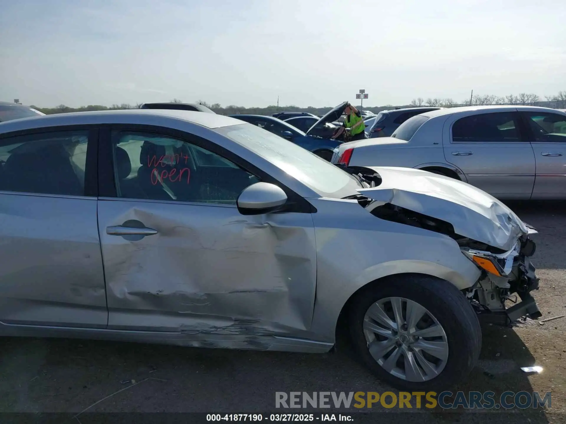 6 fotografías del automóvil dañado 3N1AB8BV3MY227557 NISSAN SENTRA 2021