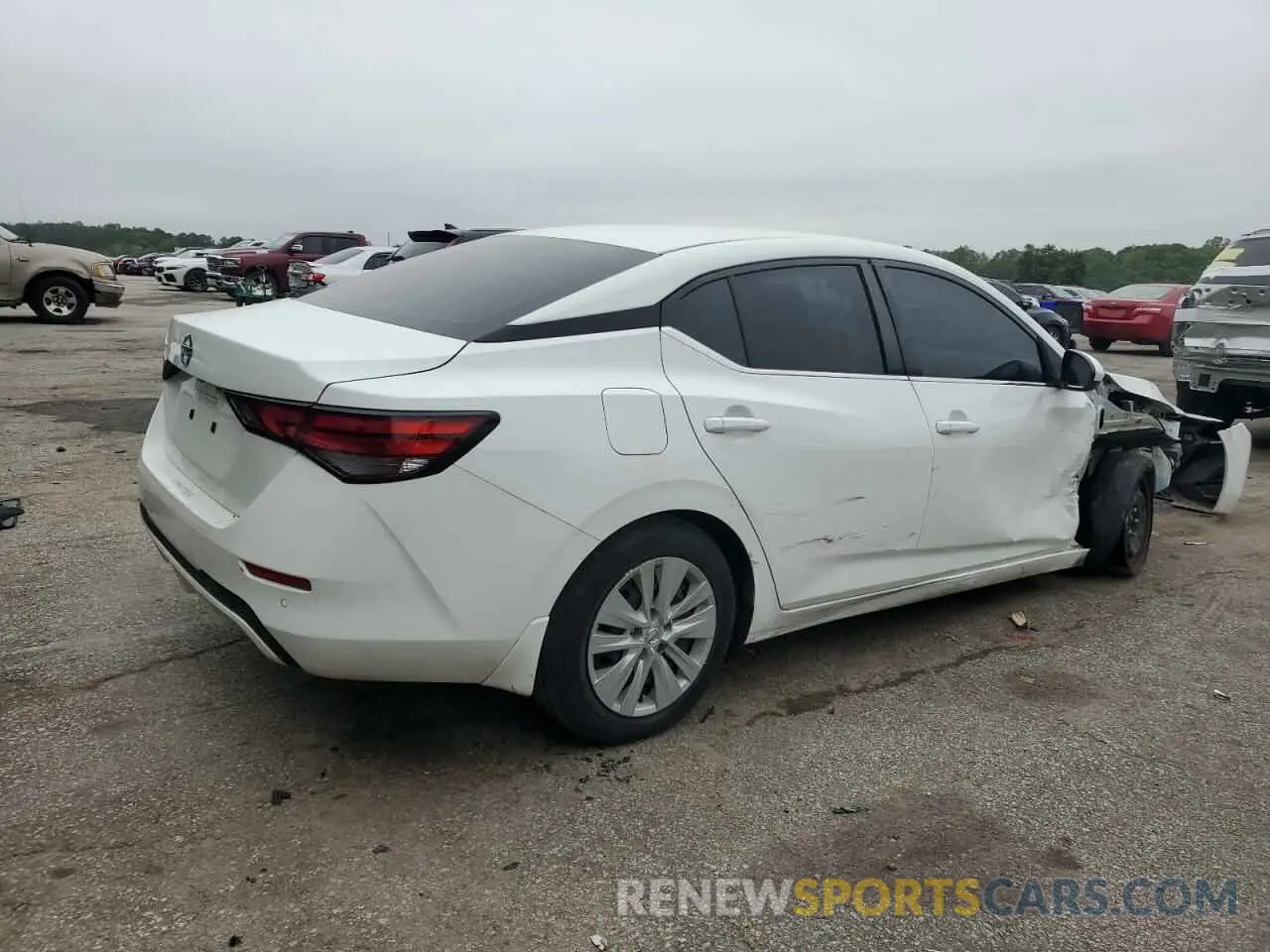3 fotografías del automóvil dañado 3N1AB8BV4MY323164 NISSAN SENTRA 2021