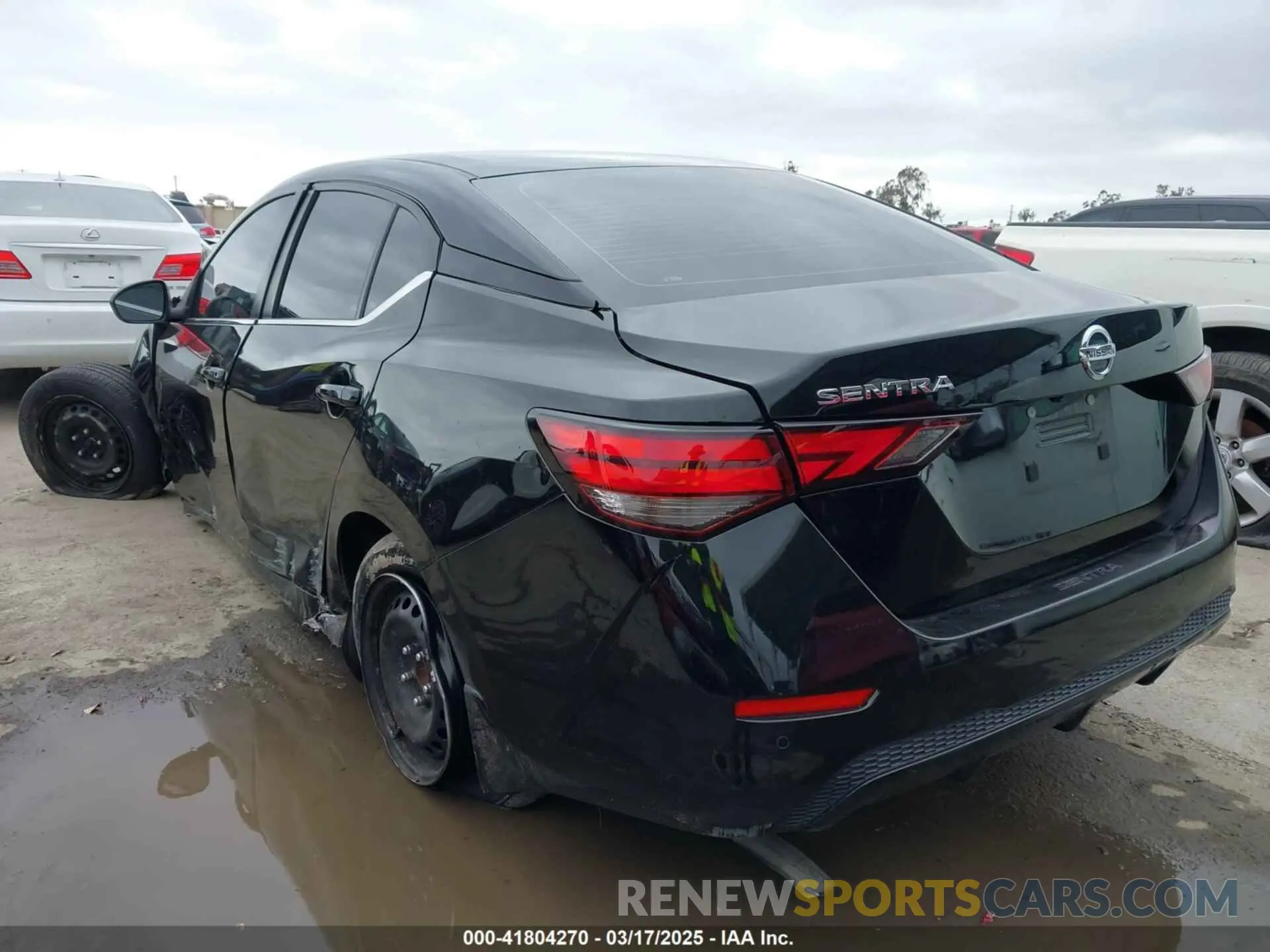 3 fotografías del automóvil dañado 3N1AB8BV5MY303067 NISSAN SENTRA 2021
