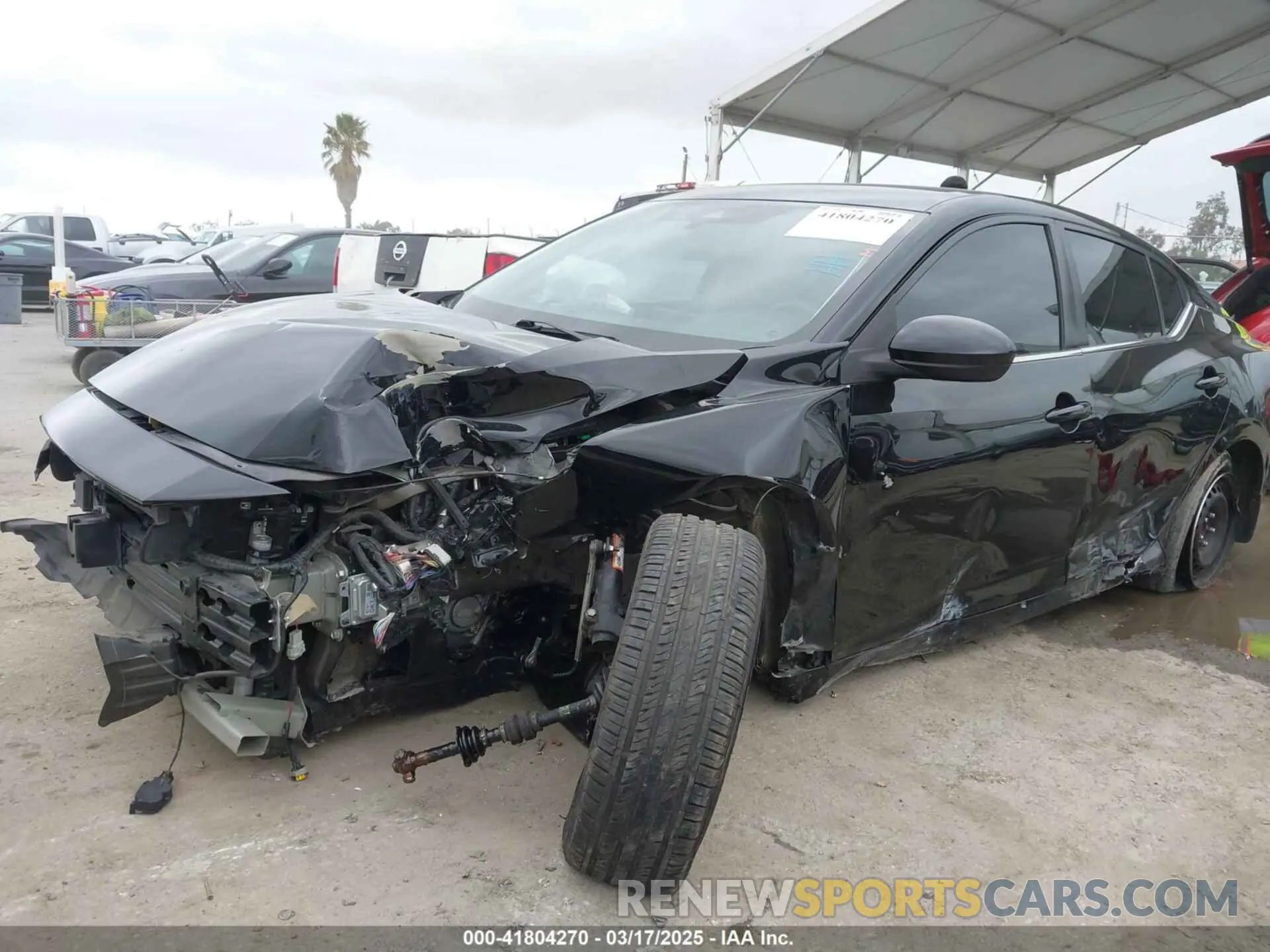 6 fotografías del automóvil dañado 3N1AB8BV5MY303067 NISSAN SENTRA 2021
