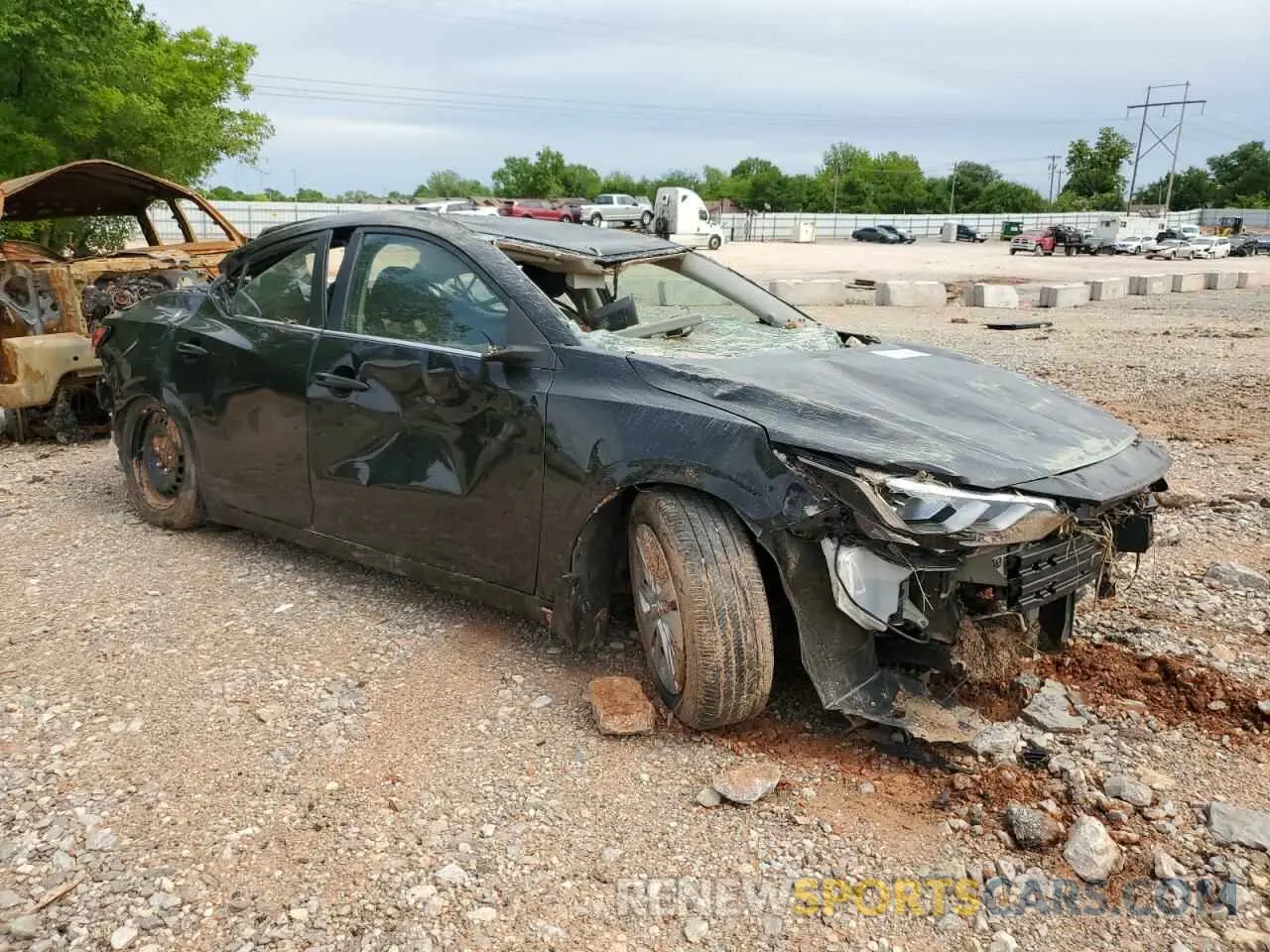 4 fotografías del automóvil dañado 3N1AB8BV6MY277997 NISSAN SENTRA 2021