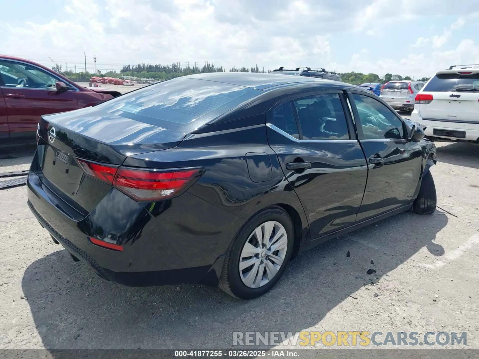 4 fotografías del automóvil dañado 3N1AB8BV6MY280639 NISSAN SENTRA 2021