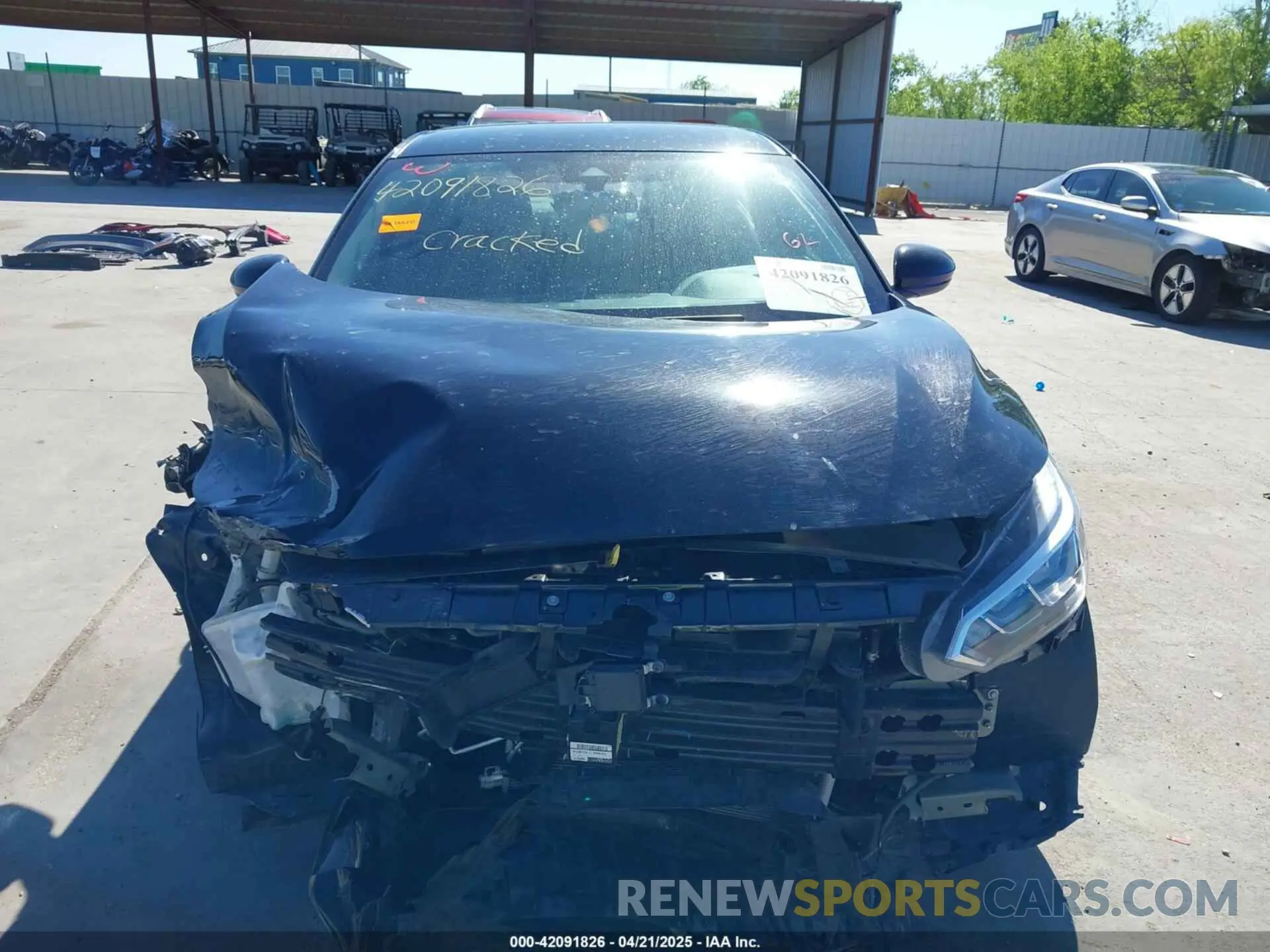 13 fotografías del automóvil dañado 3N1AB8BV7MY210986 NISSAN SENTRA 2021