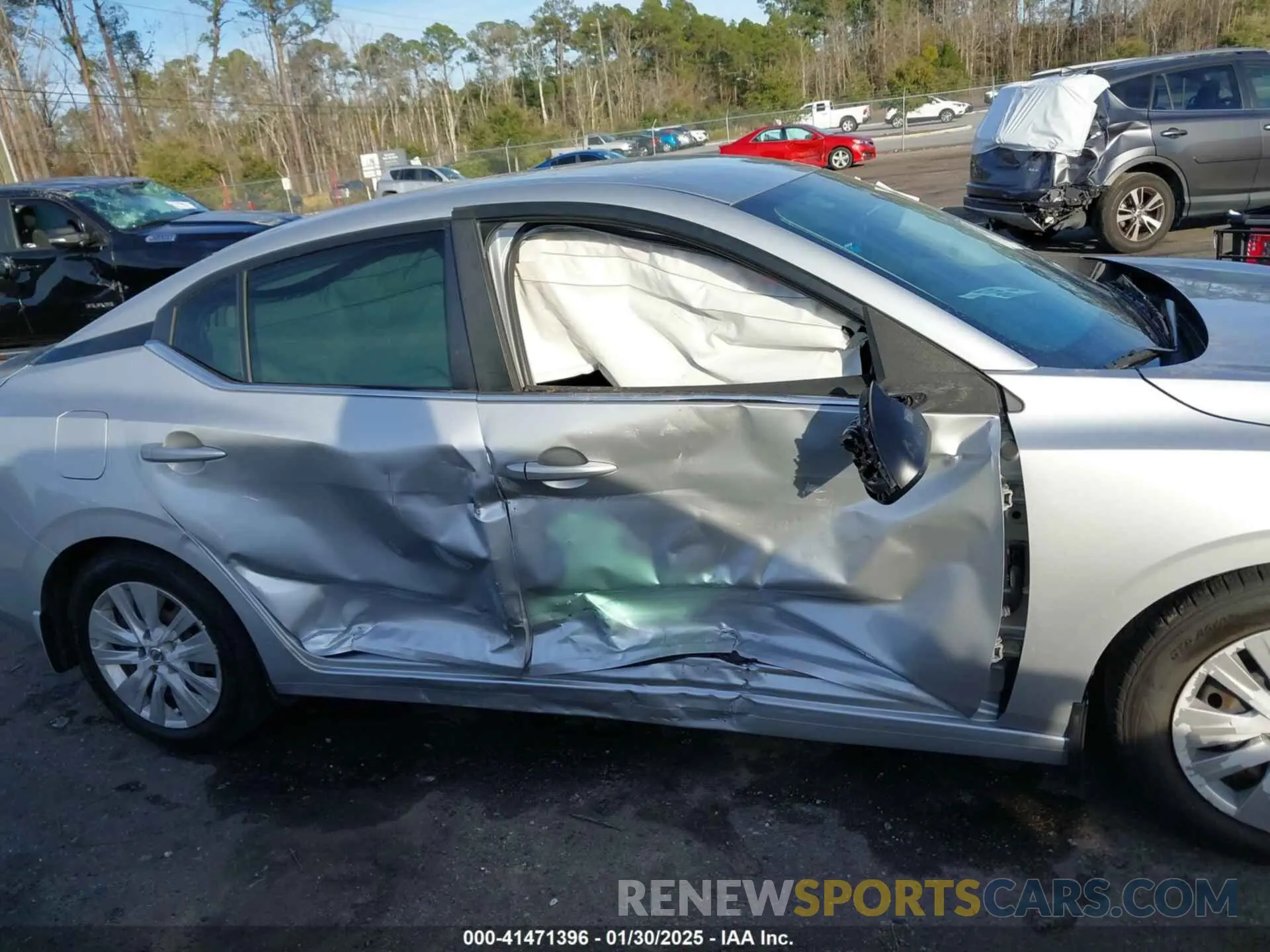 13 fotografías del automóvil dañado 3N1AB8BV7MY240490 NISSAN SENTRA 2021