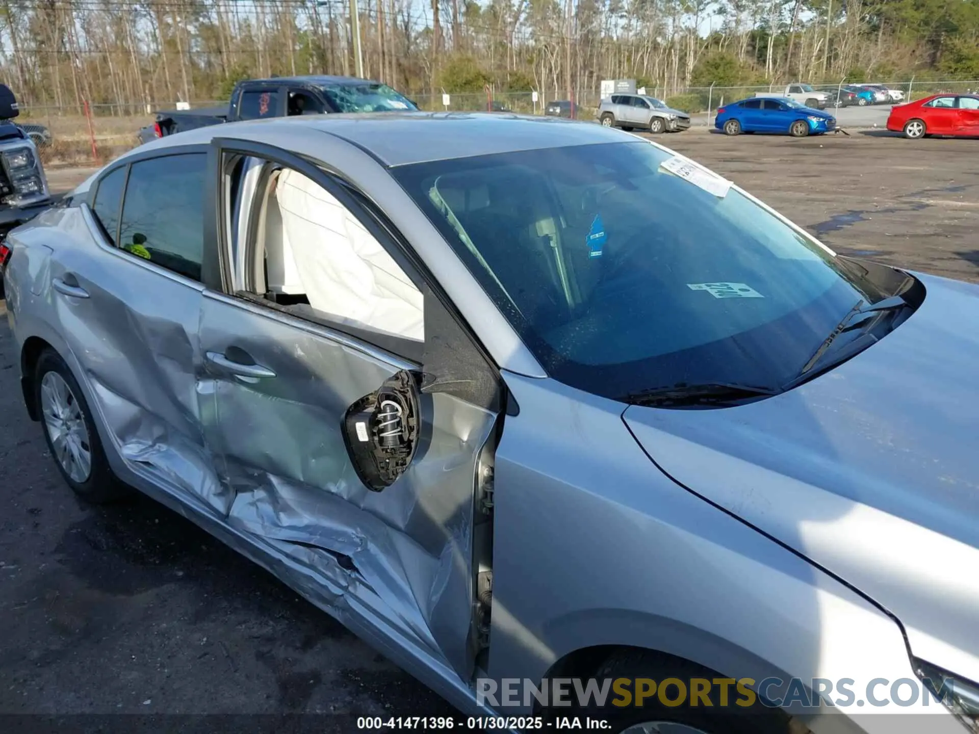 6 fotografías del automóvil dañado 3N1AB8BV7MY240490 NISSAN SENTRA 2021