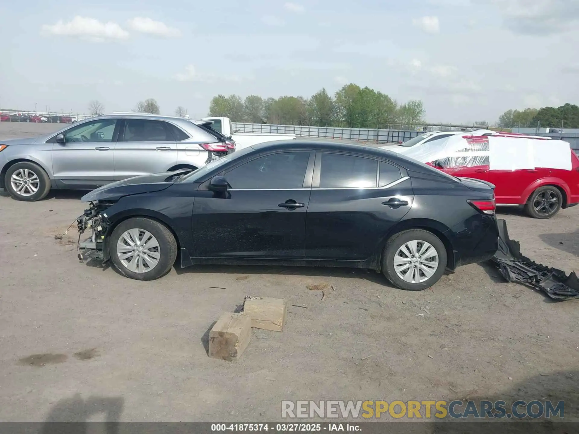 14 fotografías del automóvil dañado 3N1AB8BV8MY325919 NISSAN SENTRA 2021