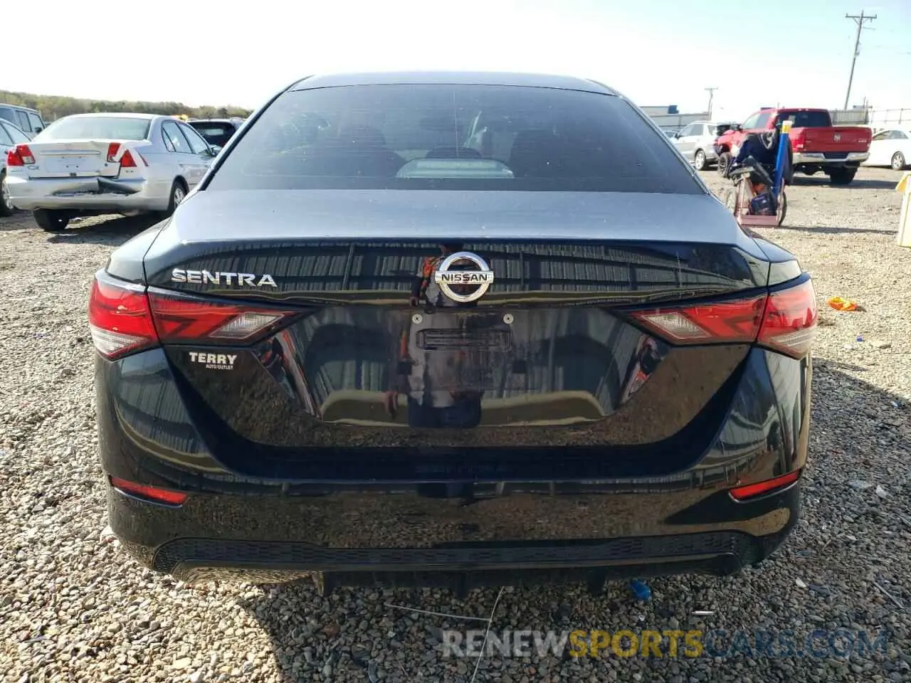 6 fotografías del automóvil dañado 3N1AB8BV8MY327363 NISSAN SENTRA 2021