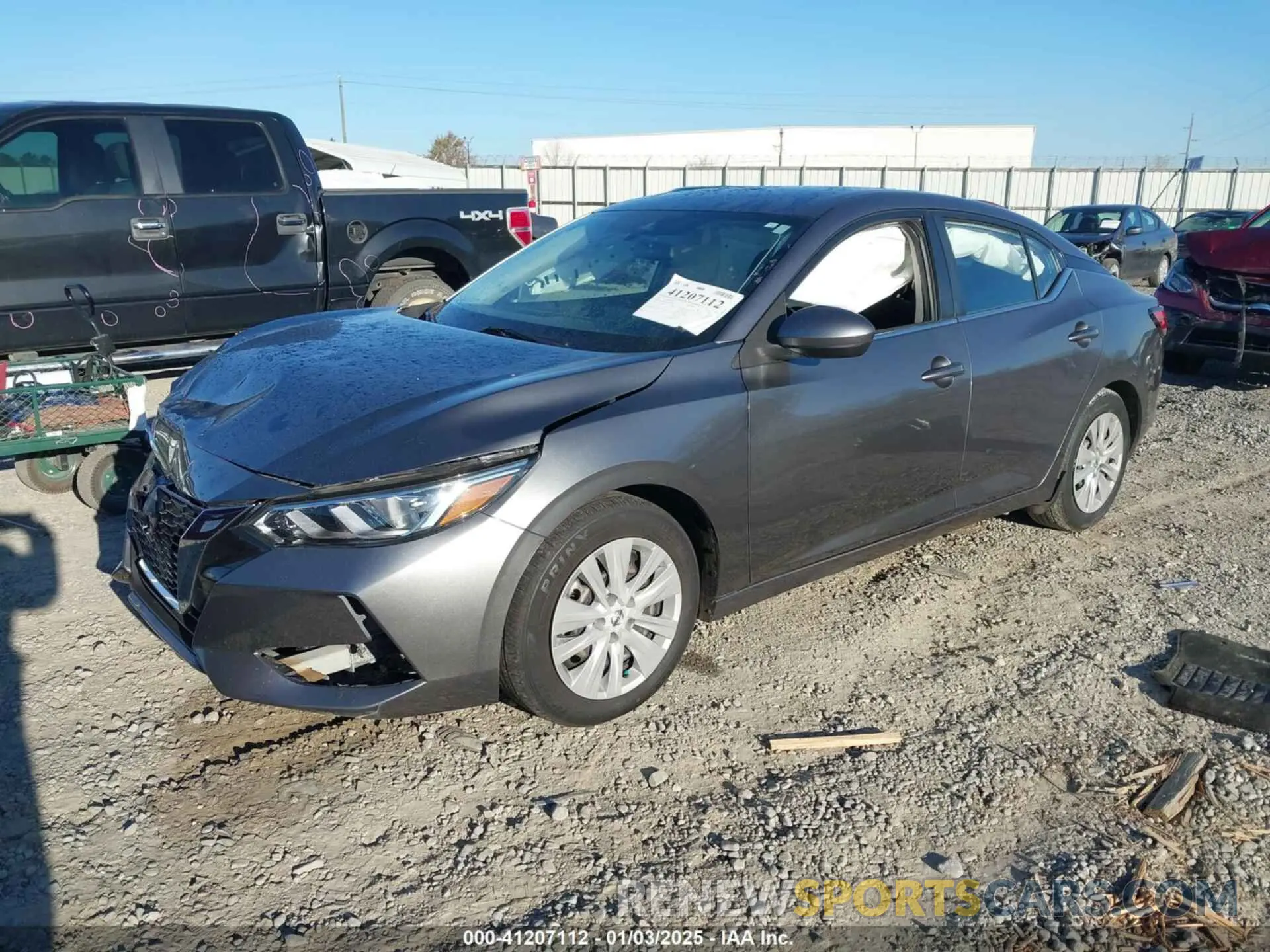 2 fotografías del automóvil dañado 3N1AB8BVXMY234506 NISSAN SENTRA 2021