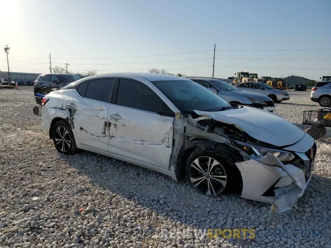 4 fotografías del automóvil dañado 3N1AB8CV0MY214425 NISSAN SENTRA 2021