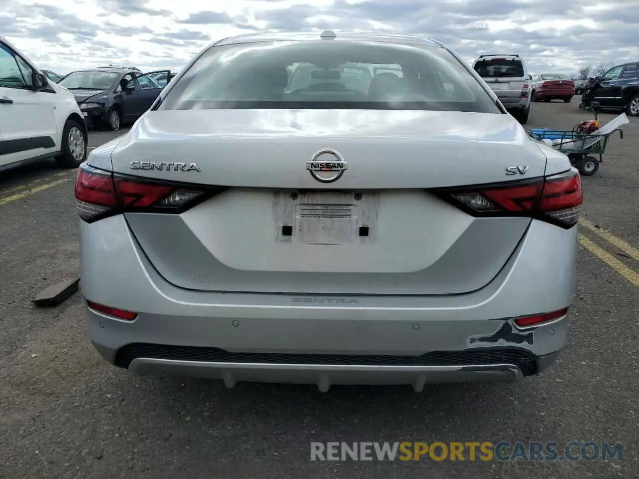 6 fotografías del automóvil dañado 3N1AB8CV0MY240975 NISSAN SENTRA 2021