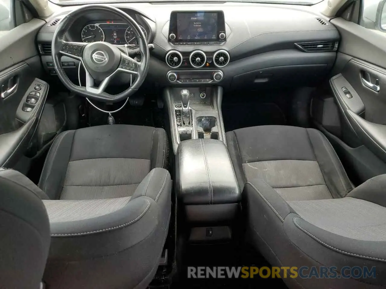 8 fotografías del automóvil dañado 3N1AB8CV0MY240975 NISSAN SENTRA 2021
