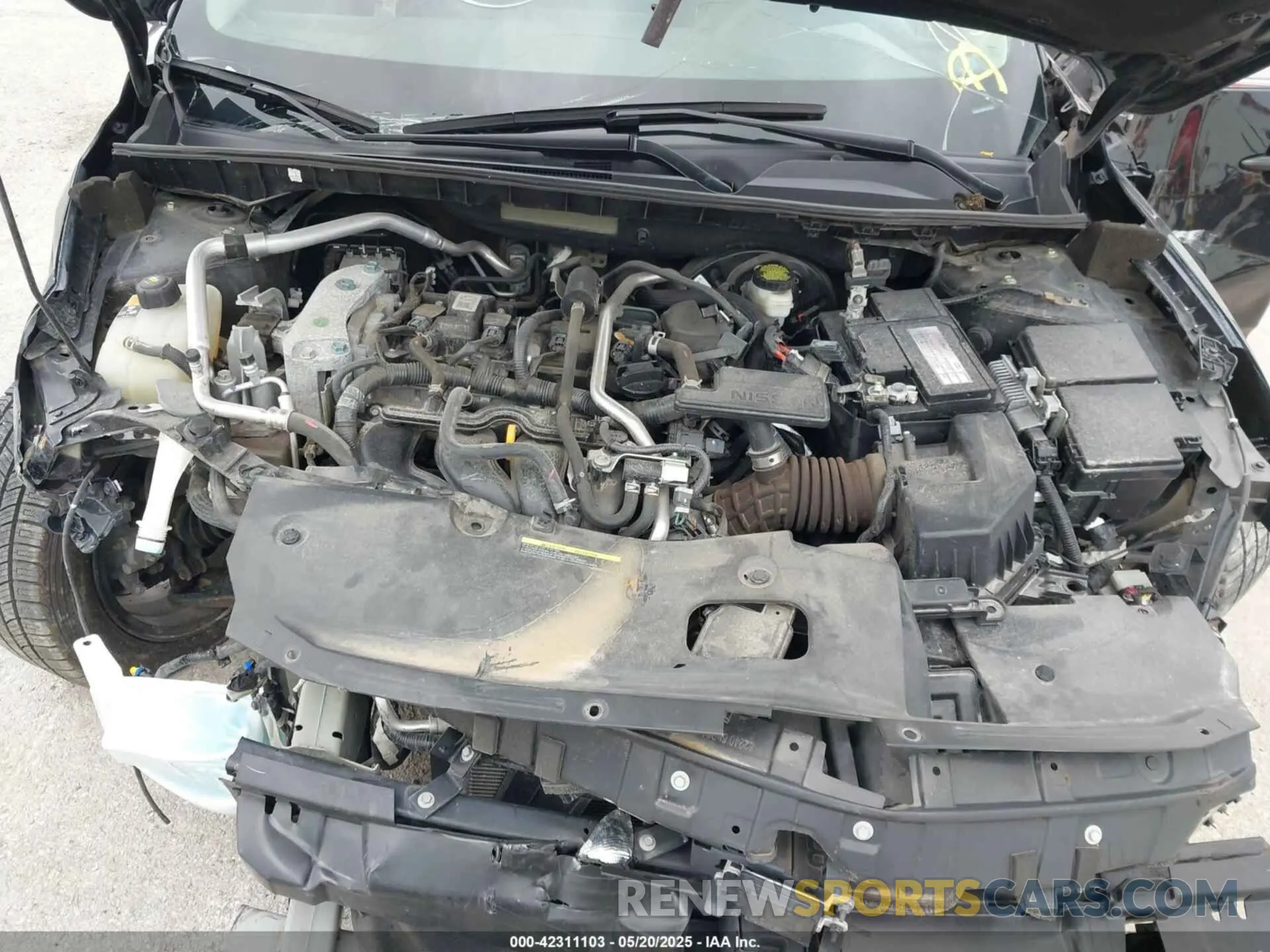 10 fotografías del automóvil dañado 3N1AB8CV0MY253385 NISSAN SENTRA 2021