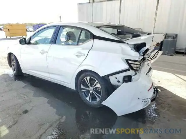 2 fotografías del automóvil dañado 3N1AB8CV1MY206916 NISSAN SENTRA 2021