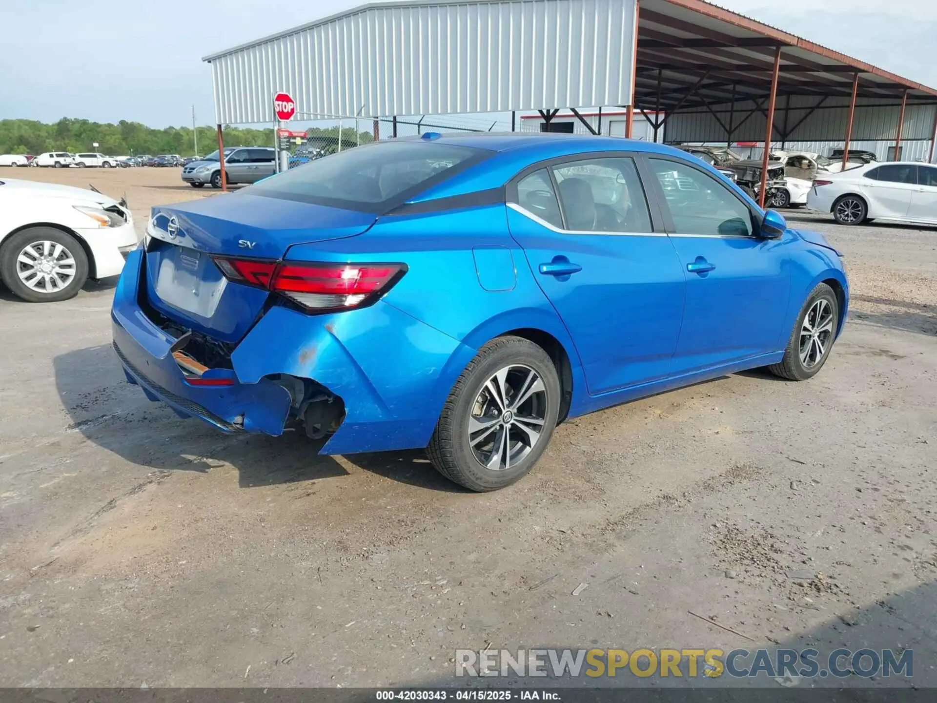 4 fotografías del automóvil dañado 3N1AB8CV1MY223800 NISSAN SENTRA 2021