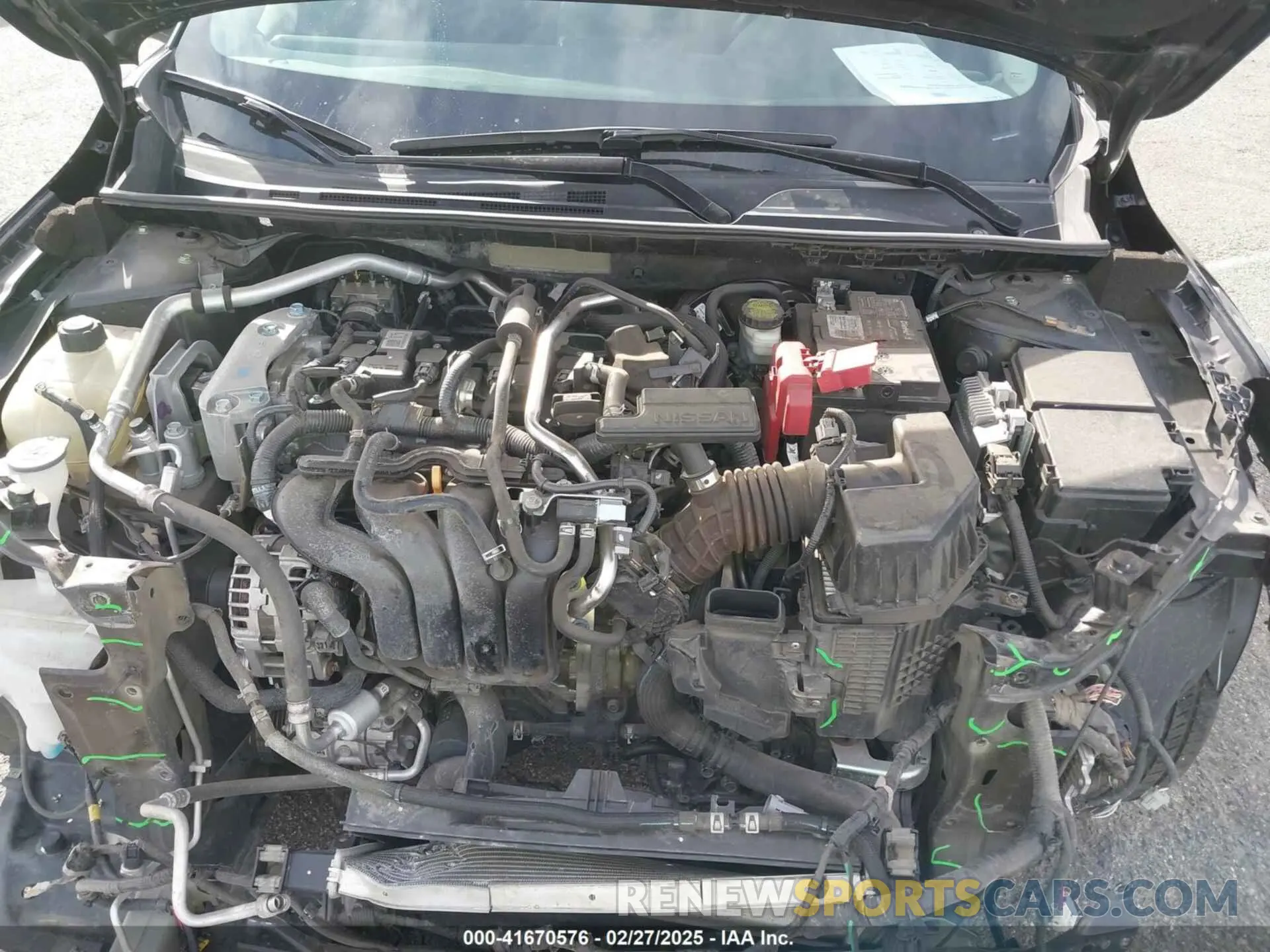 10 fotografías del automóvil dañado 3N1AB8CV1MY274102 NISSAN SENTRA 2021