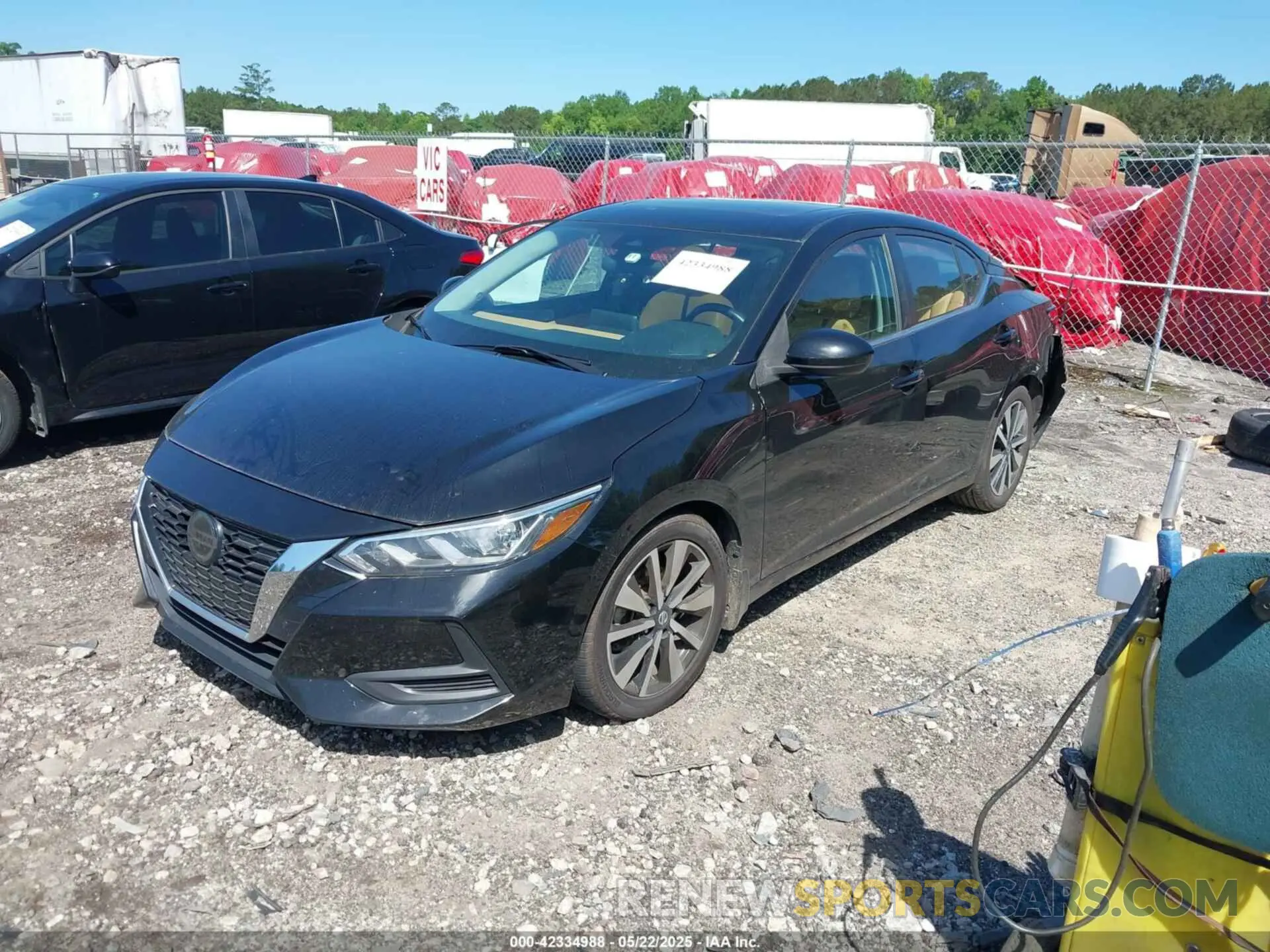2 fotografías del automóvil dañado 3N1AB8CV1MY293619 NISSAN SENTRA 2021
