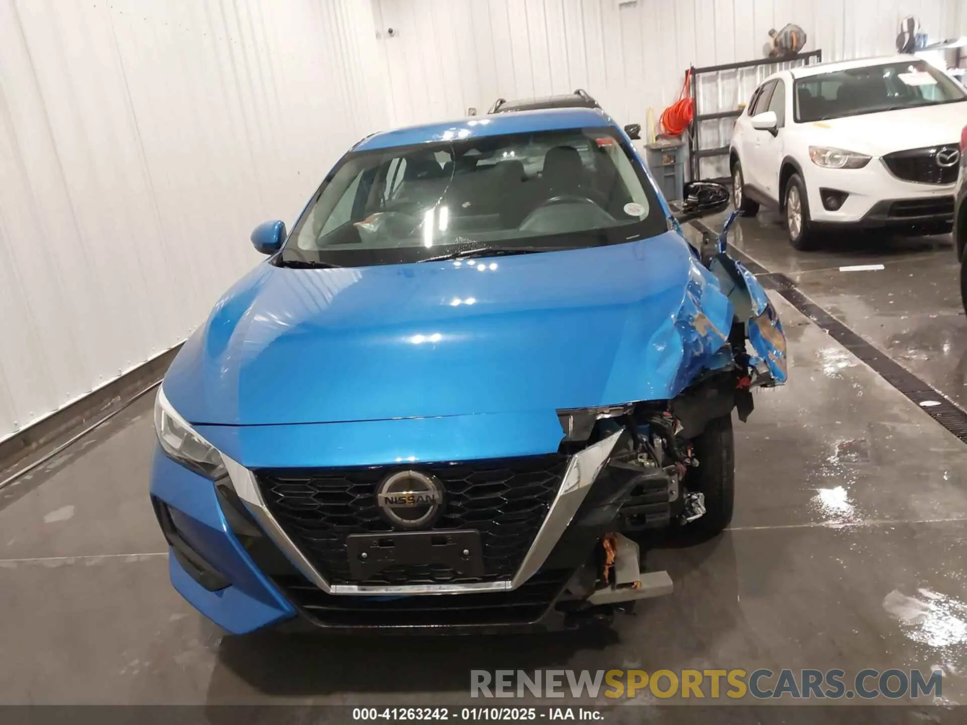 13 fotografías del automóvil dañado 3N1AB8CV1MY296567 NISSAN SENTRA 2021