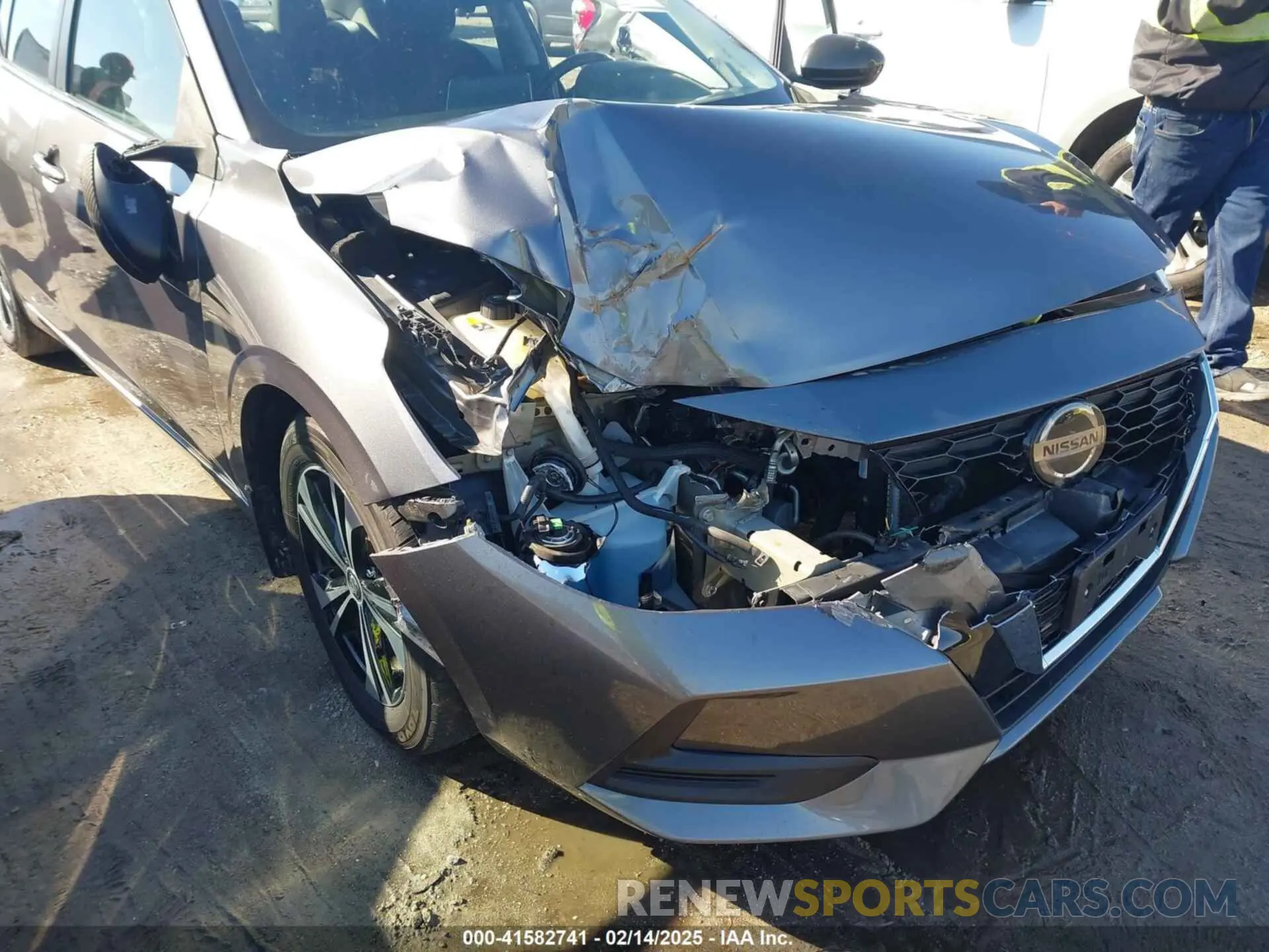 6 fotografías del automóvil dañado 3N1AB8CV1MY298058 NISSAN SENTRA 2021