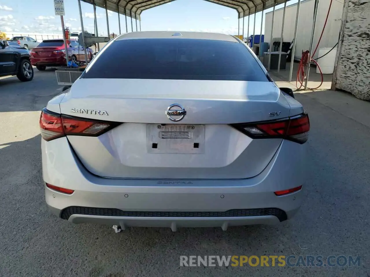 6 fotografías del automóvil dañado 3N1AB8CV1MY313707 NISSAN SENTRA 2021
