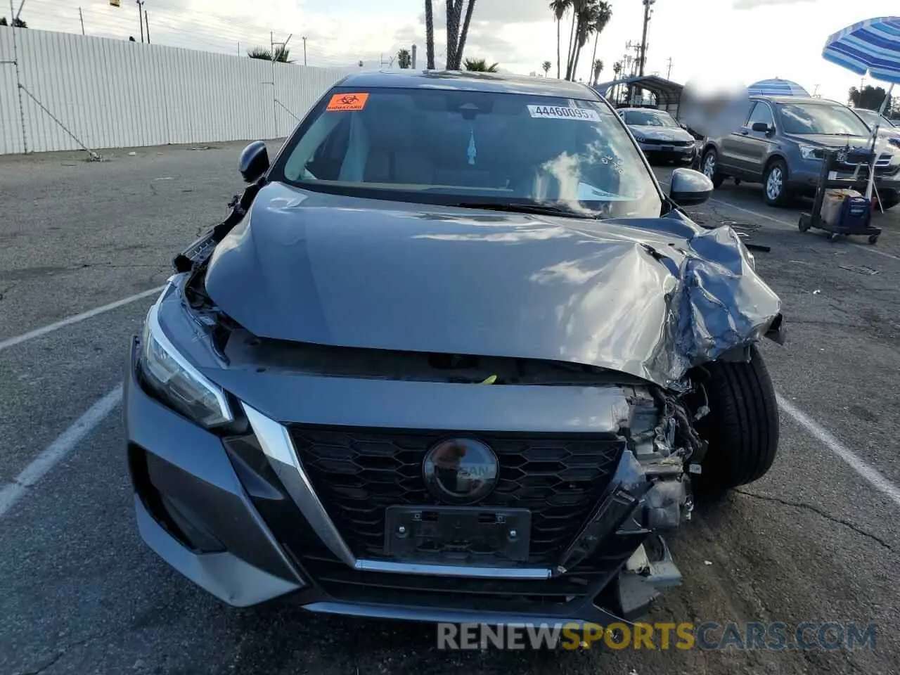 5 fotografías del automóvil dañado 3N1AB8CV1MY317093 NISSAN SENTRA 2021