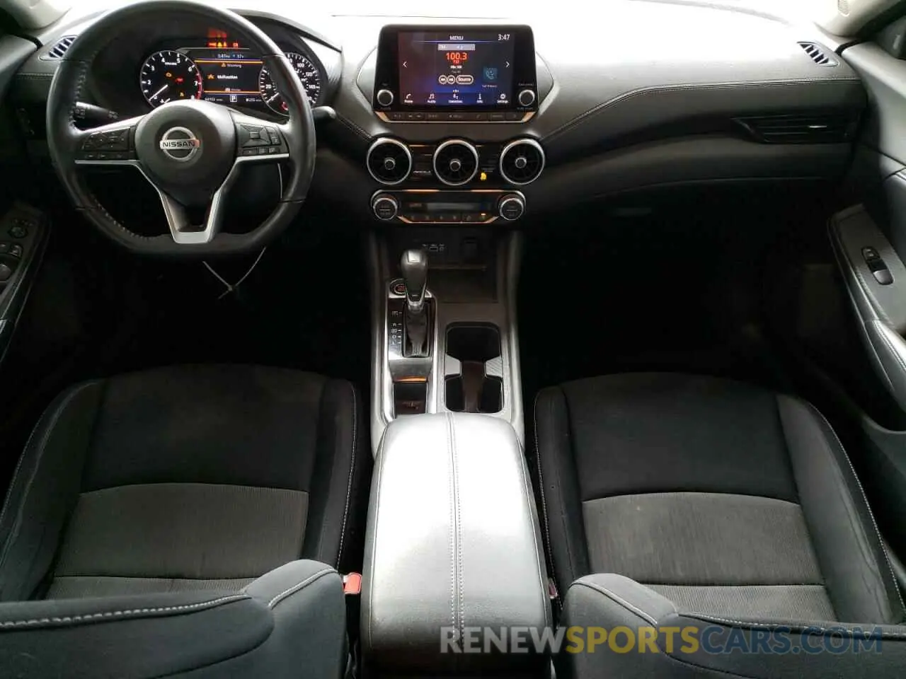 8 fotografías del automóvil dañado 3N1AB8CV2MY216760 NISSAN SENTRA 2021