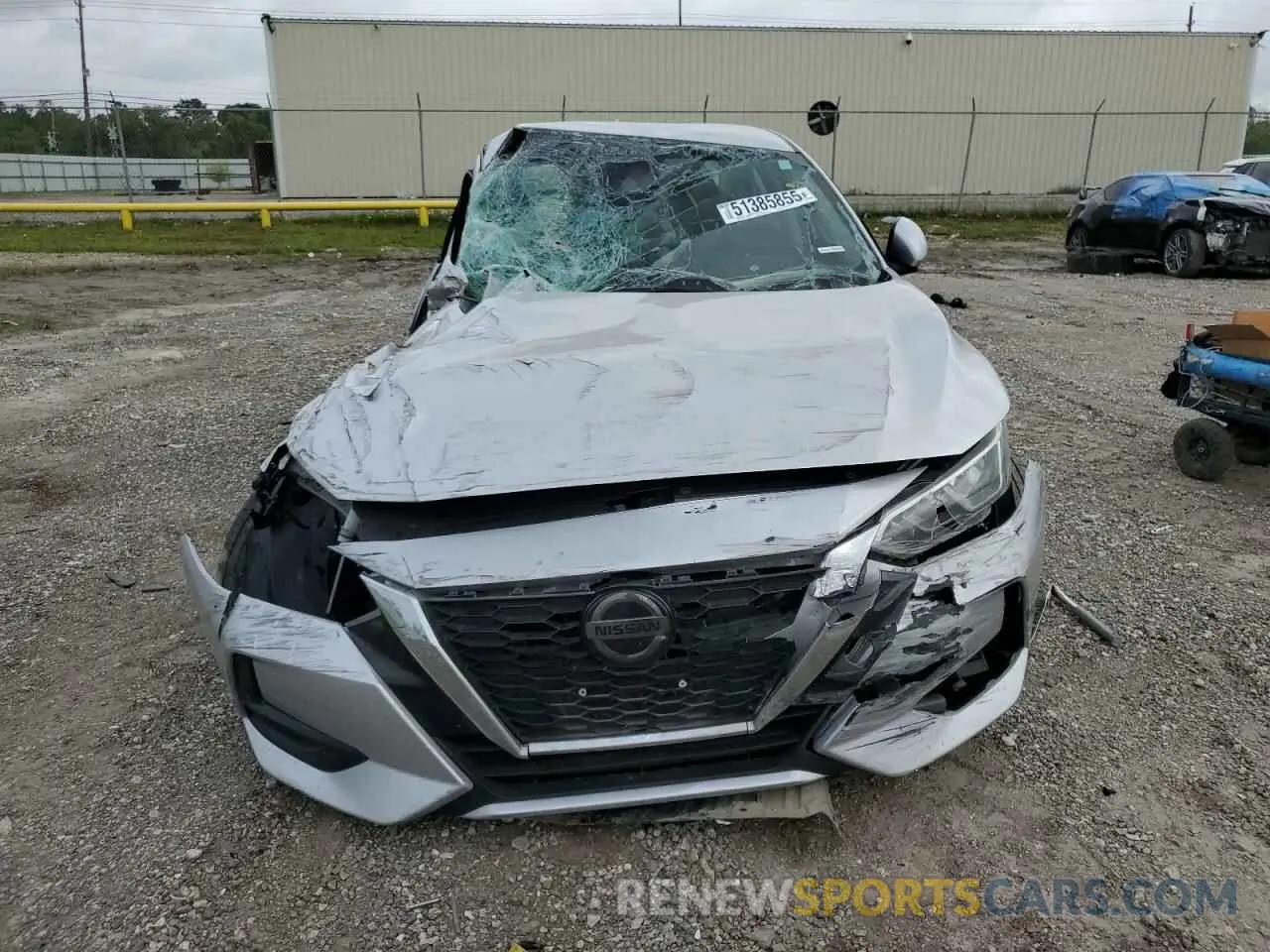 5 fotografías del automóvil dañado 3N1AB8CV2MY218024 NISSAN SENTRA 2021
