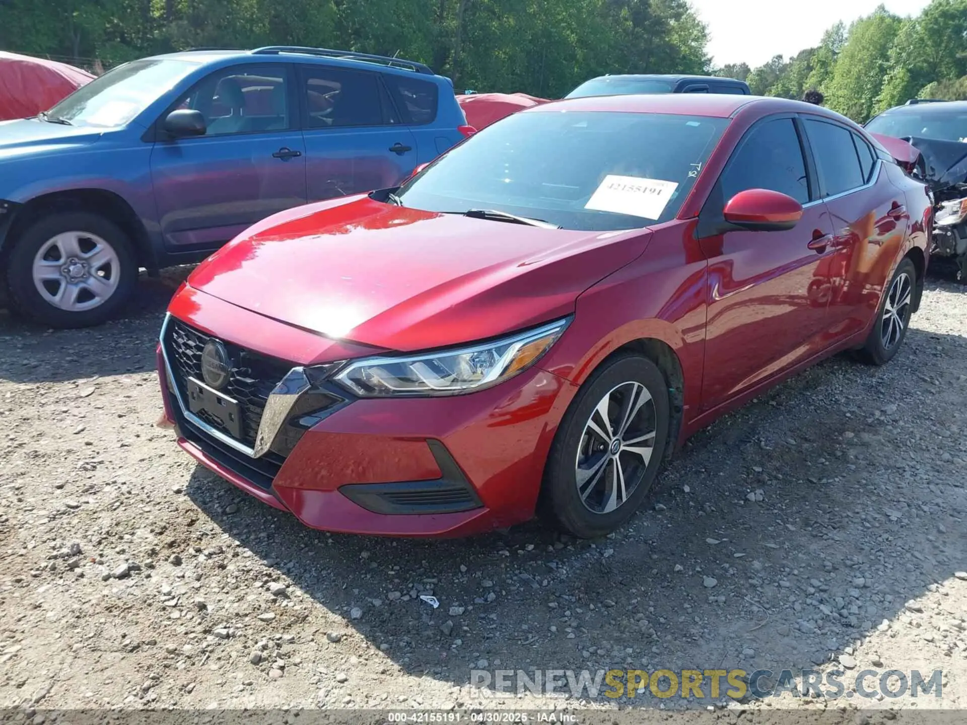 2 fotografías del automóvil dañado 3N1AB8CV2MY221960 NISSAN SENTRA 2021