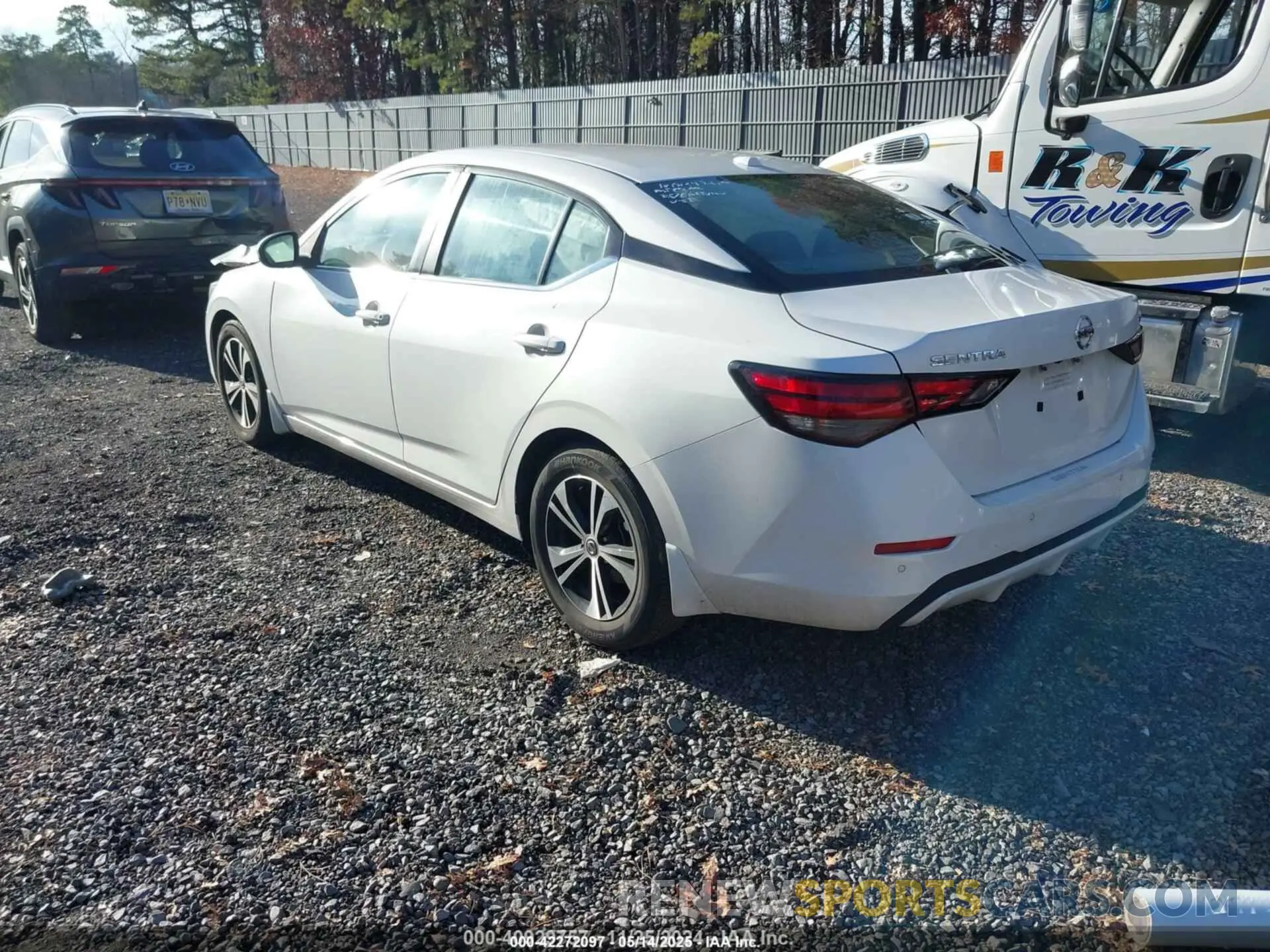 3 fotografías del automóvil dañado 3N1AB8CV2MY233137 NISSAN SENTRA 2021