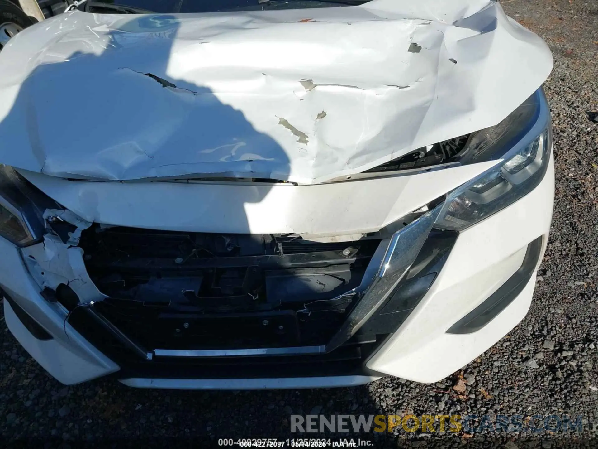 6 fotografías del automóvil dañado 3N1AB8CV2MY233137 NISSAN SENTRA 2021