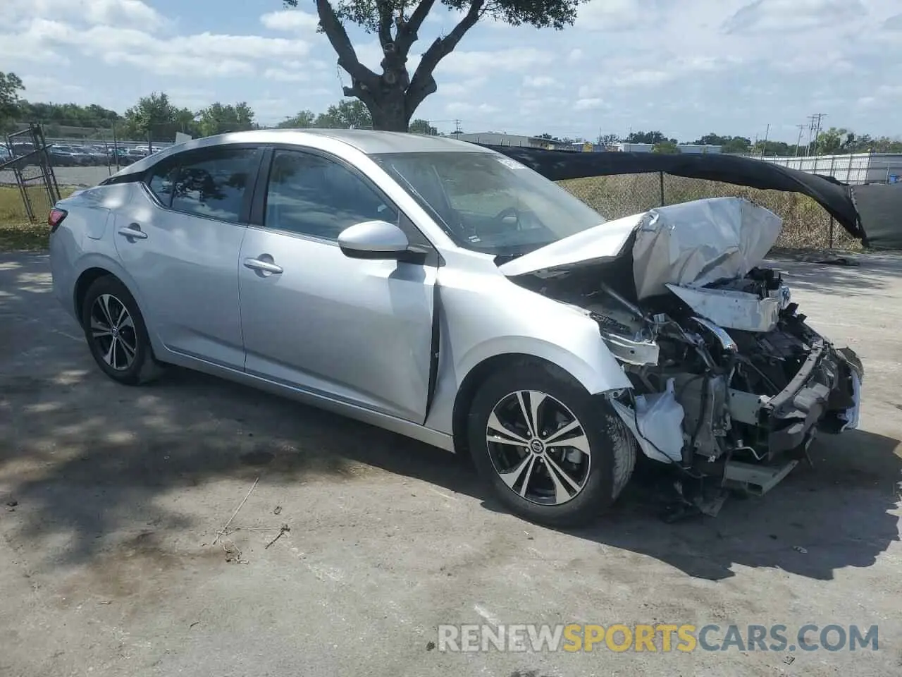 4 fotografías del automóvil dañado 3N1AB8CV2MY310461 NISSAN SENTRA 2021