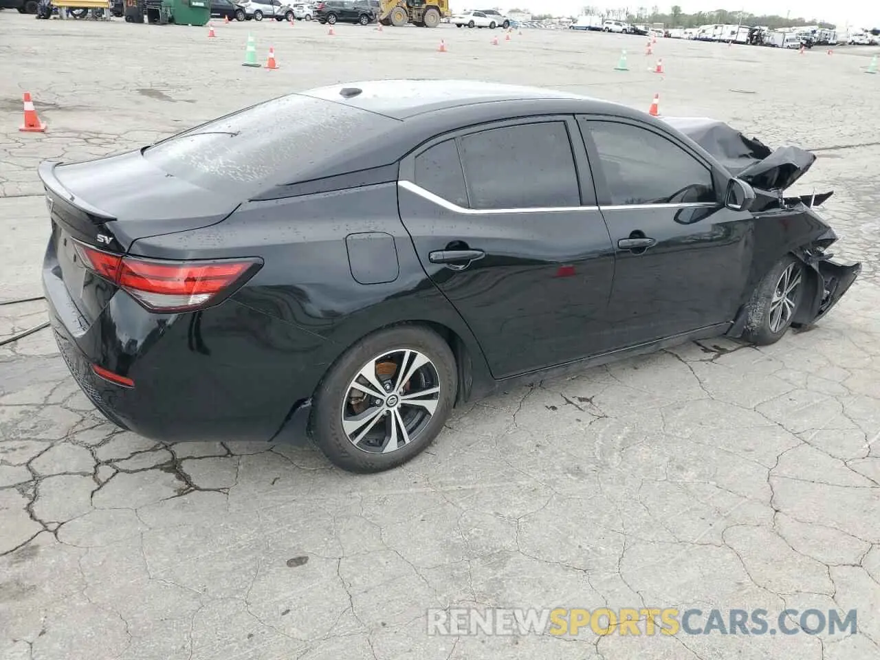 3 fotografías del automóvil dañado 3N1AB8CV3MY221191 NISSAN SENTRA 2021