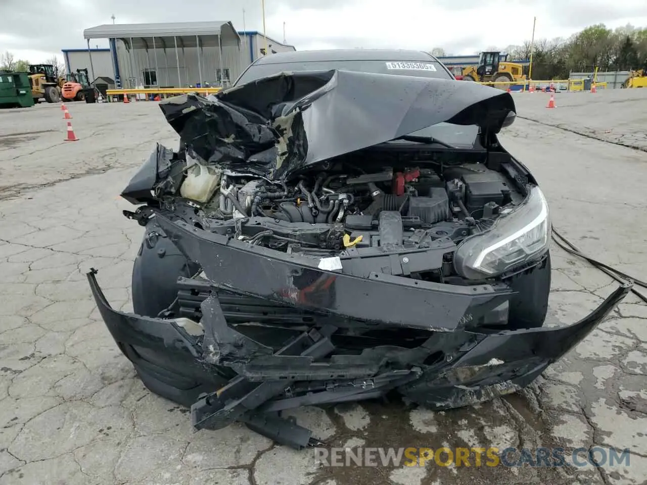 5 fotografías del automóvil dañado 3N1AB8CV3MY221191 NISSAN SENTRA 2021