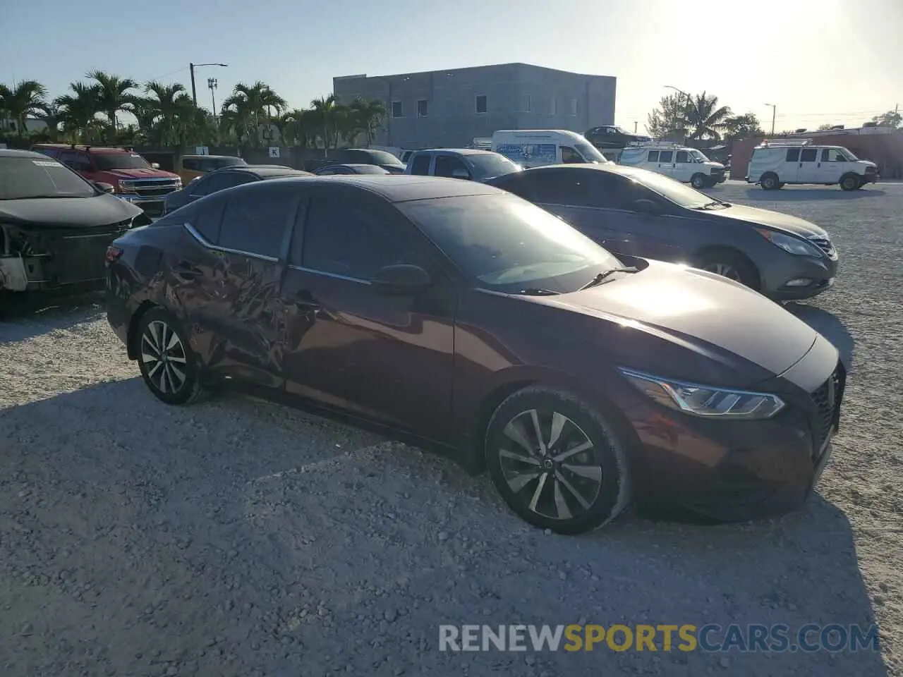 4 fotografías del automóvil dañado 3N1AB8CV3MY239223 NISSAN SENTRA 2021