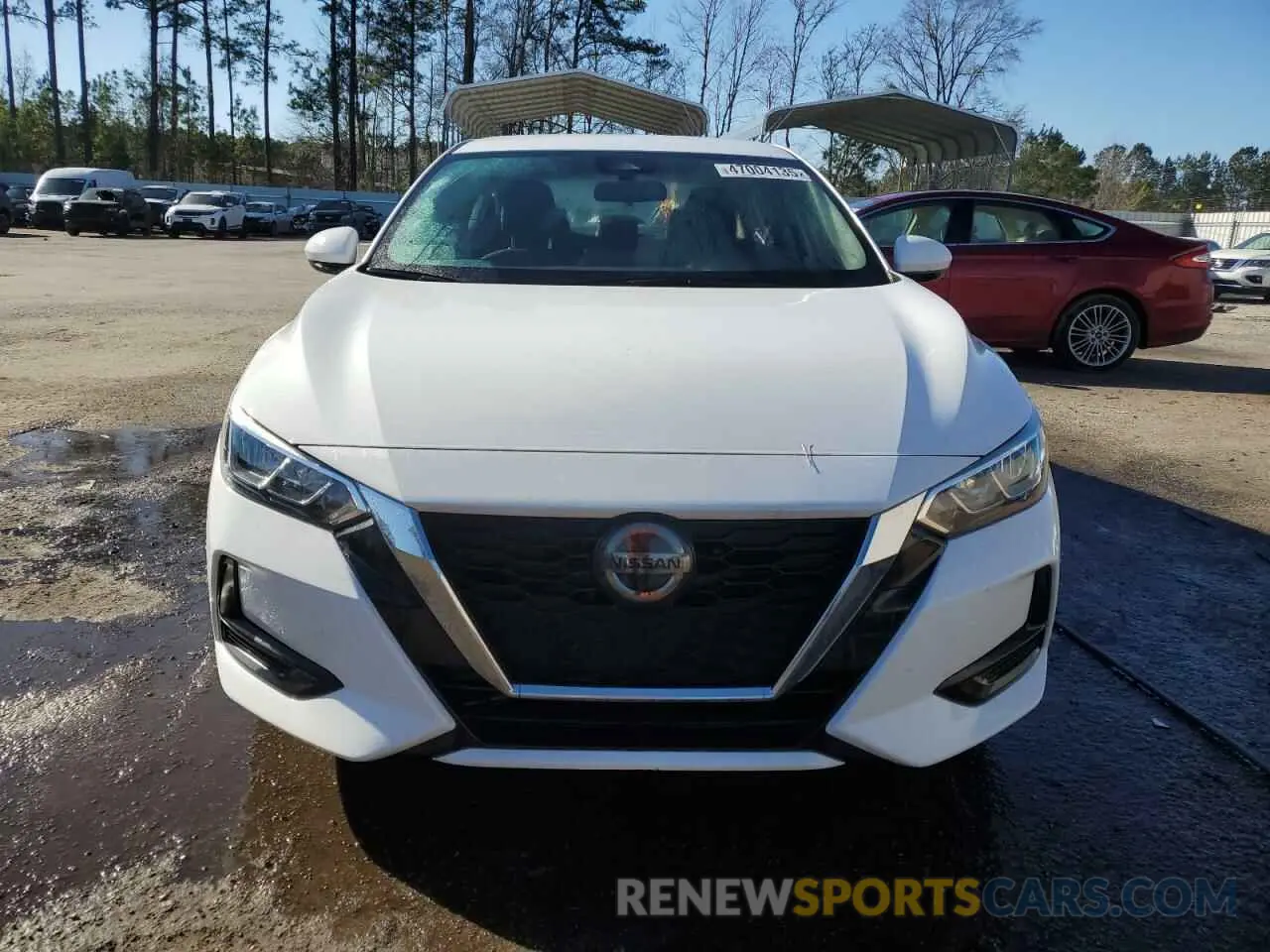 5 fotografías del automóvil dañado 3N1AB8CV3MY245894 NISSAN SENTRA 2021